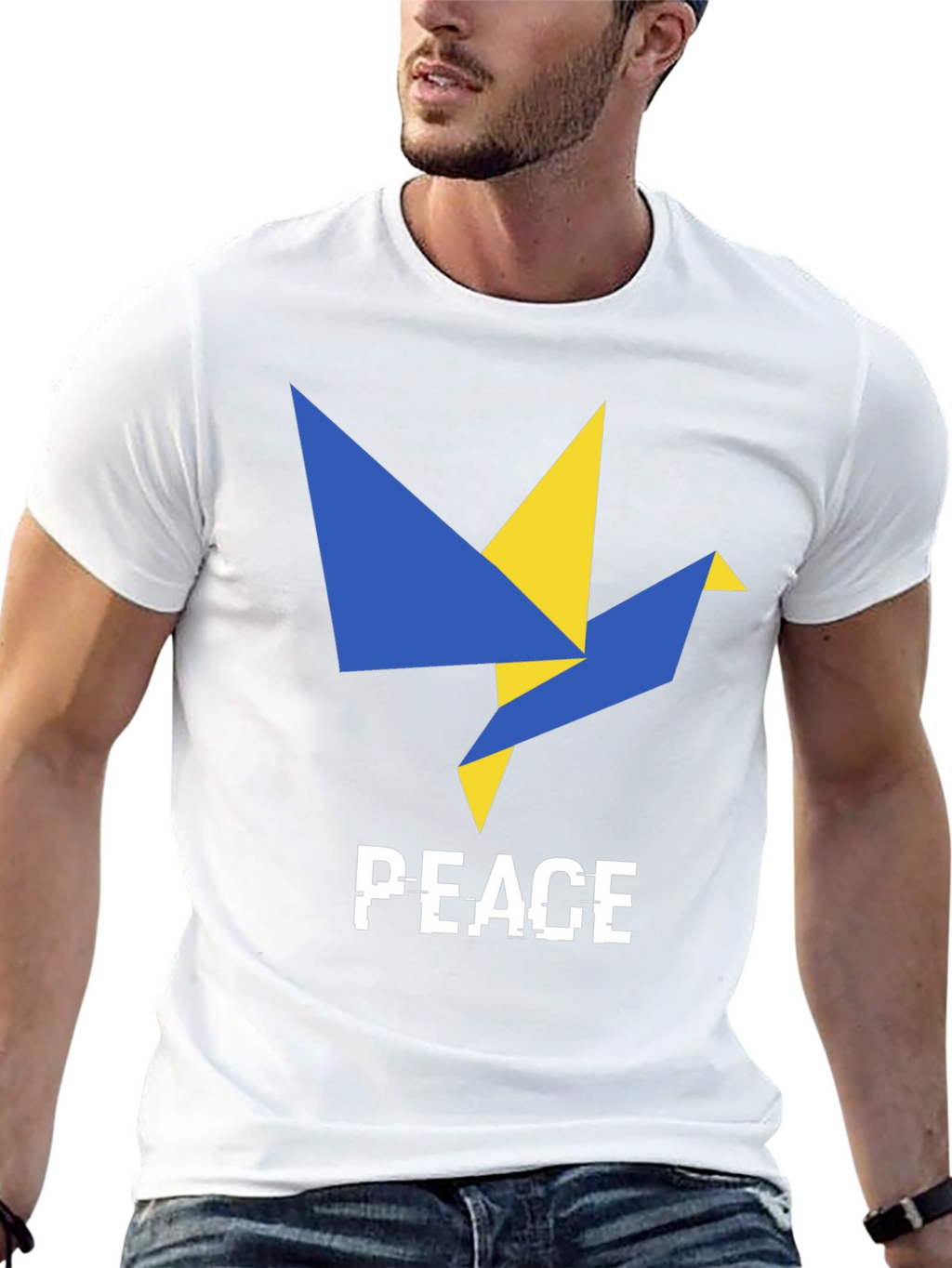 Peace Dove Graphic T-Shirt - Ukraine Support