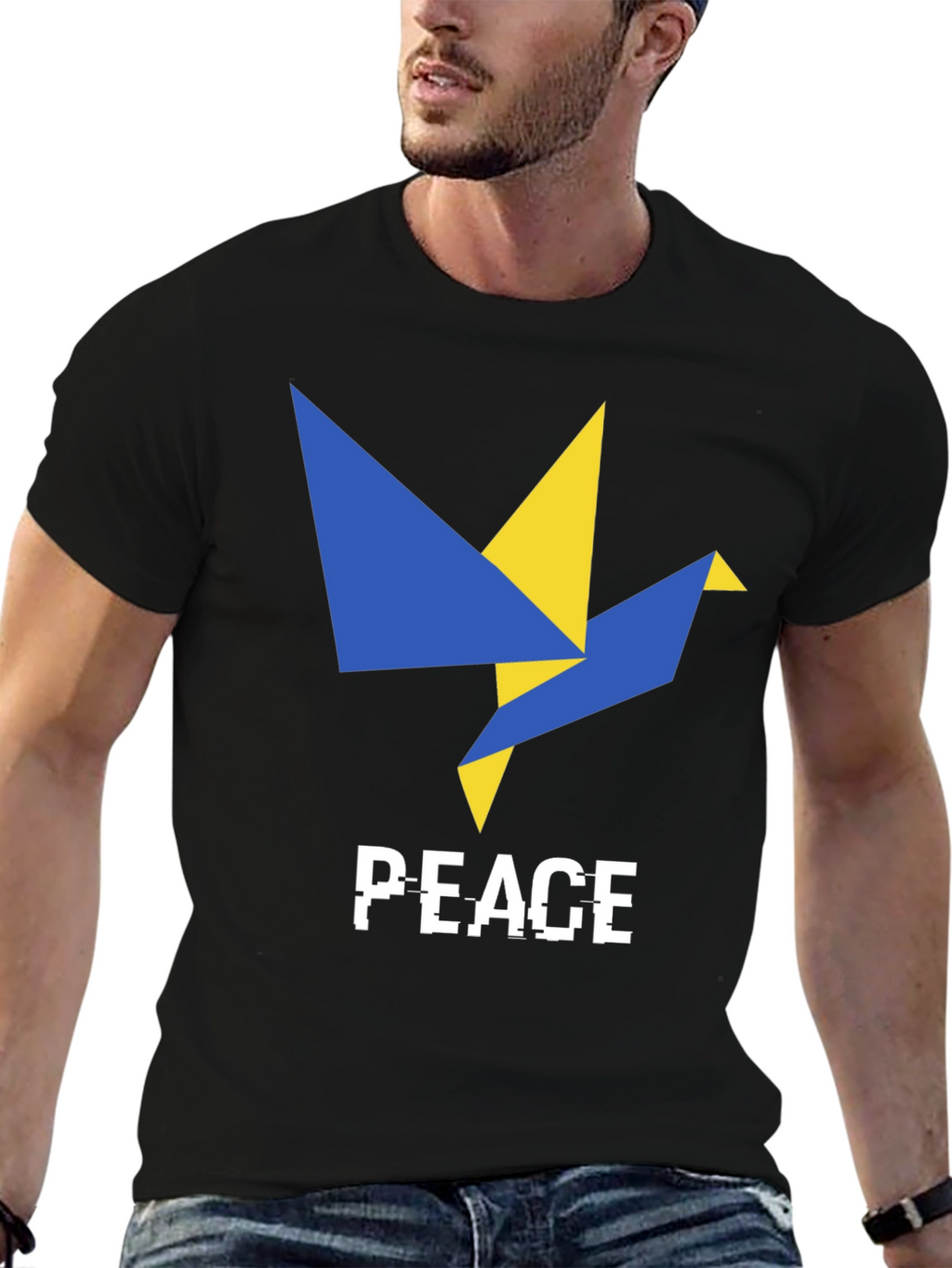 Peace Dove Graphic T-Shirt - Ukraine Support