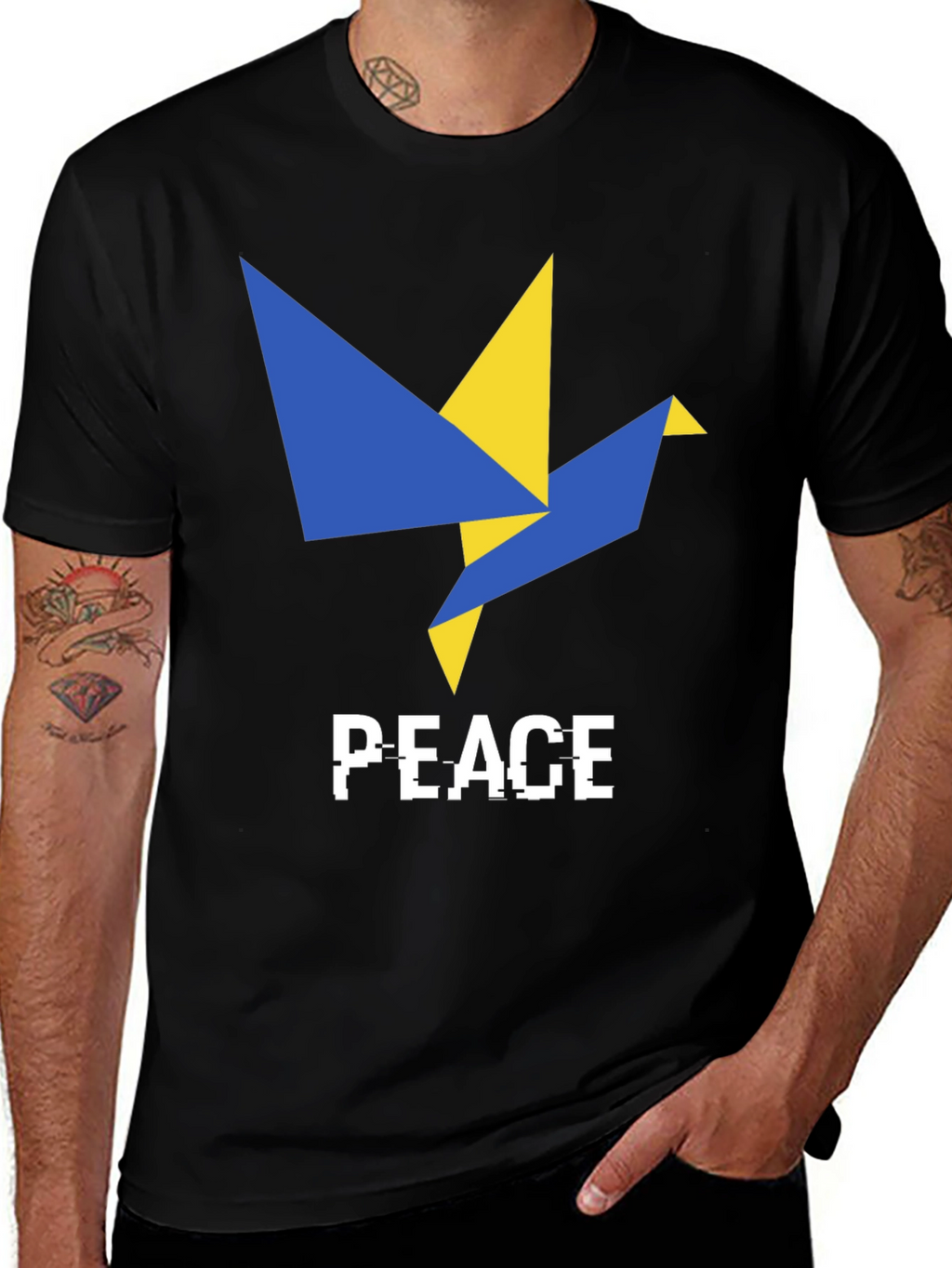 Peace Dove Graphic T-Shirt - Ukraine Support