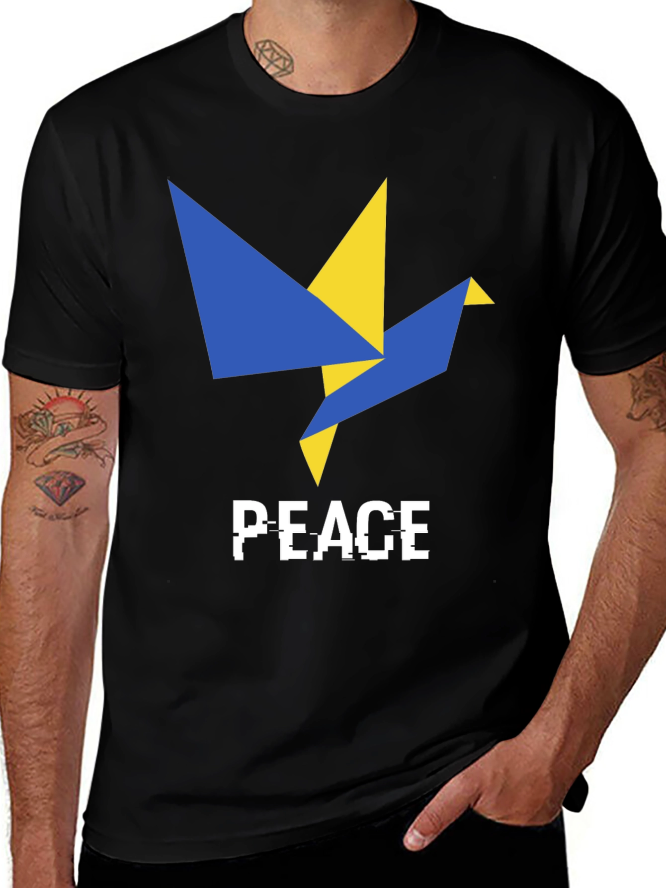 Peace Dove Graphic T-Shirt - Ukraine Support
