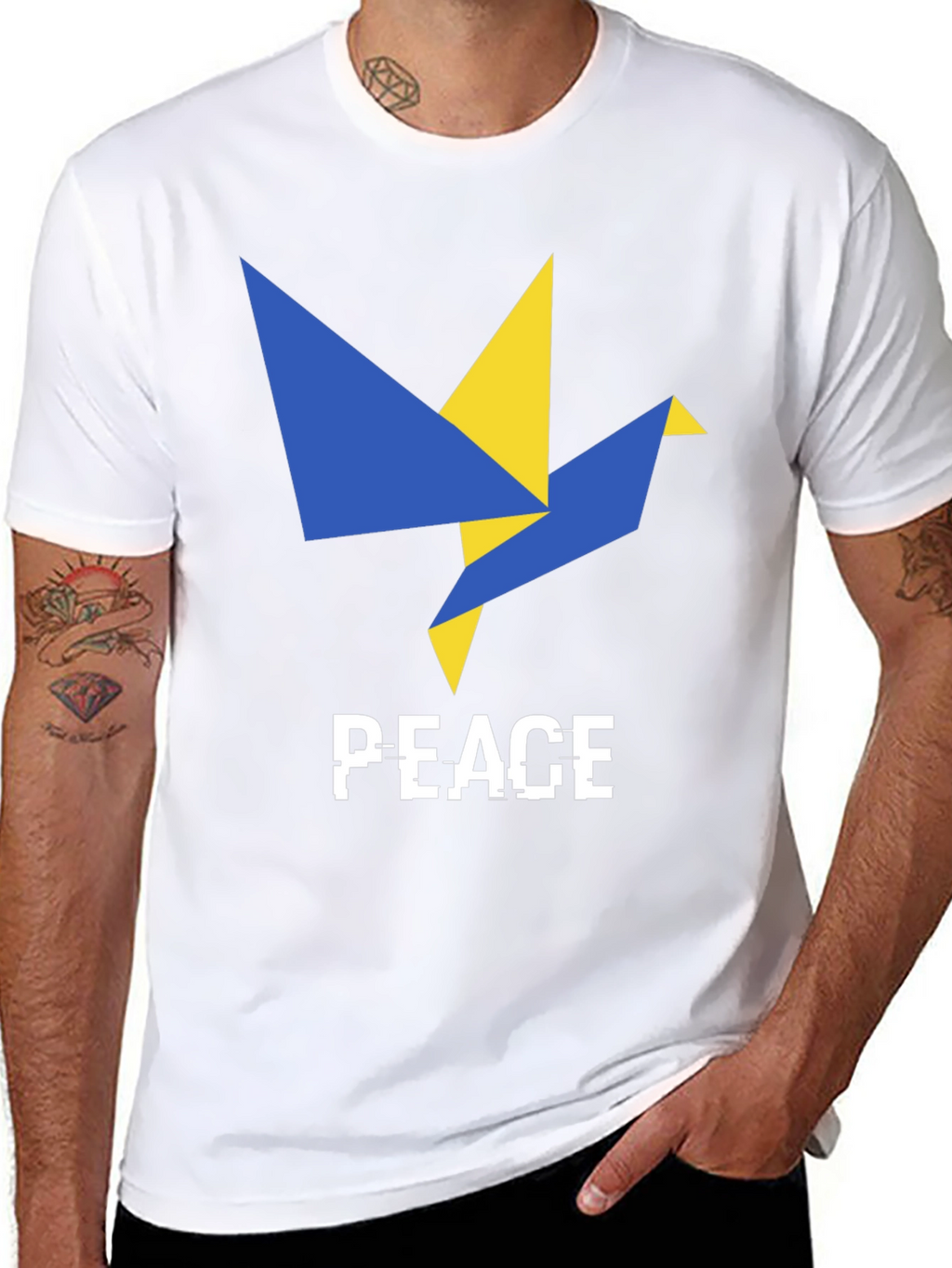 Peace Dove Graphic T-Shirt - Ukraine Support