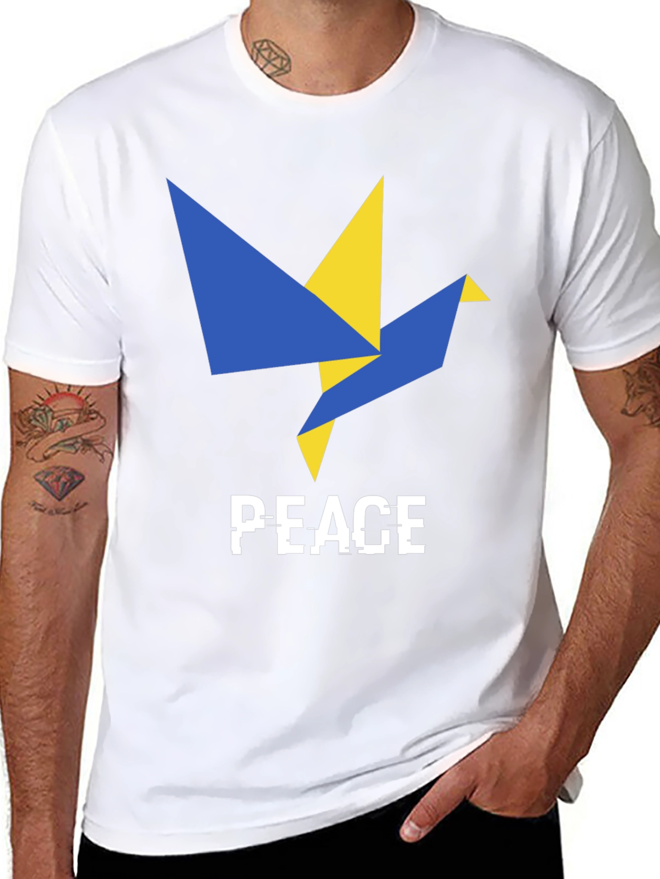 Peace Dove Graphic T-Shirt - Ukraine Support