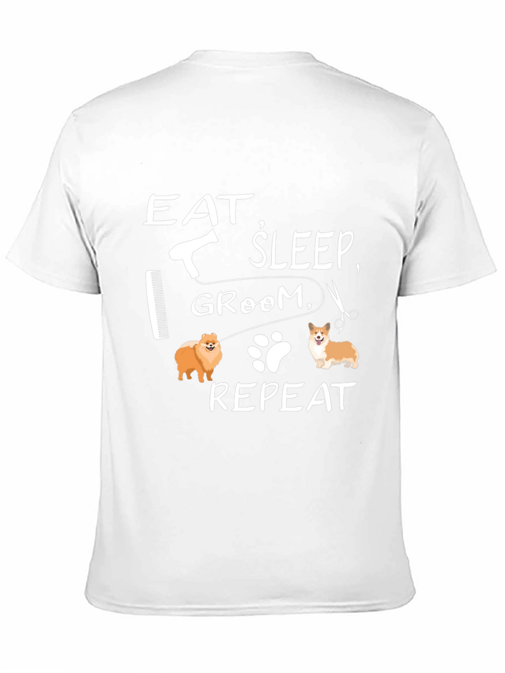 Eat Sleep Groom Repeat Dog Lover T-Shirt
