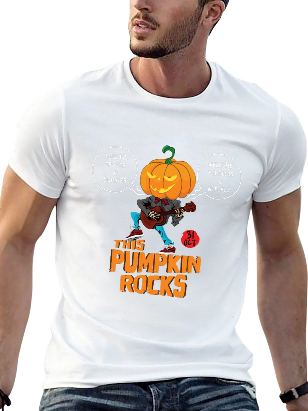 Pumpkin Rocks Halloween T-Shirt