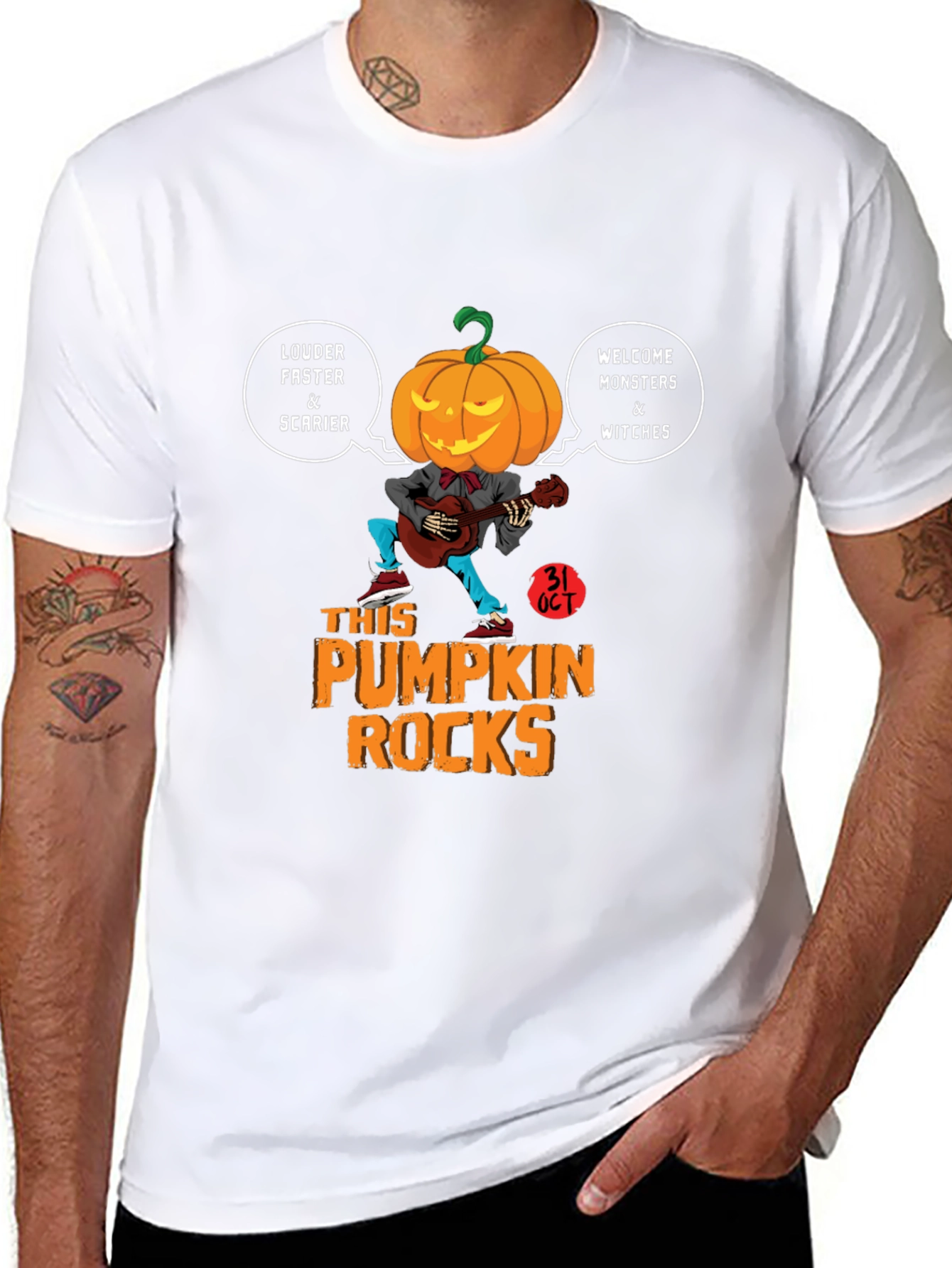 Pumpkin Rocks Halloween T-Shirt