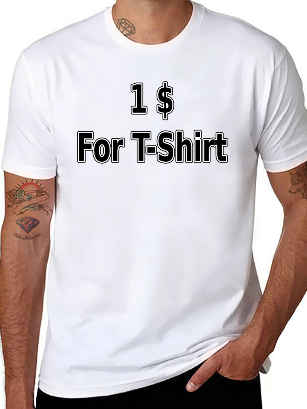 Cheap Black T-Shirt - $1 T-Shirt Deal