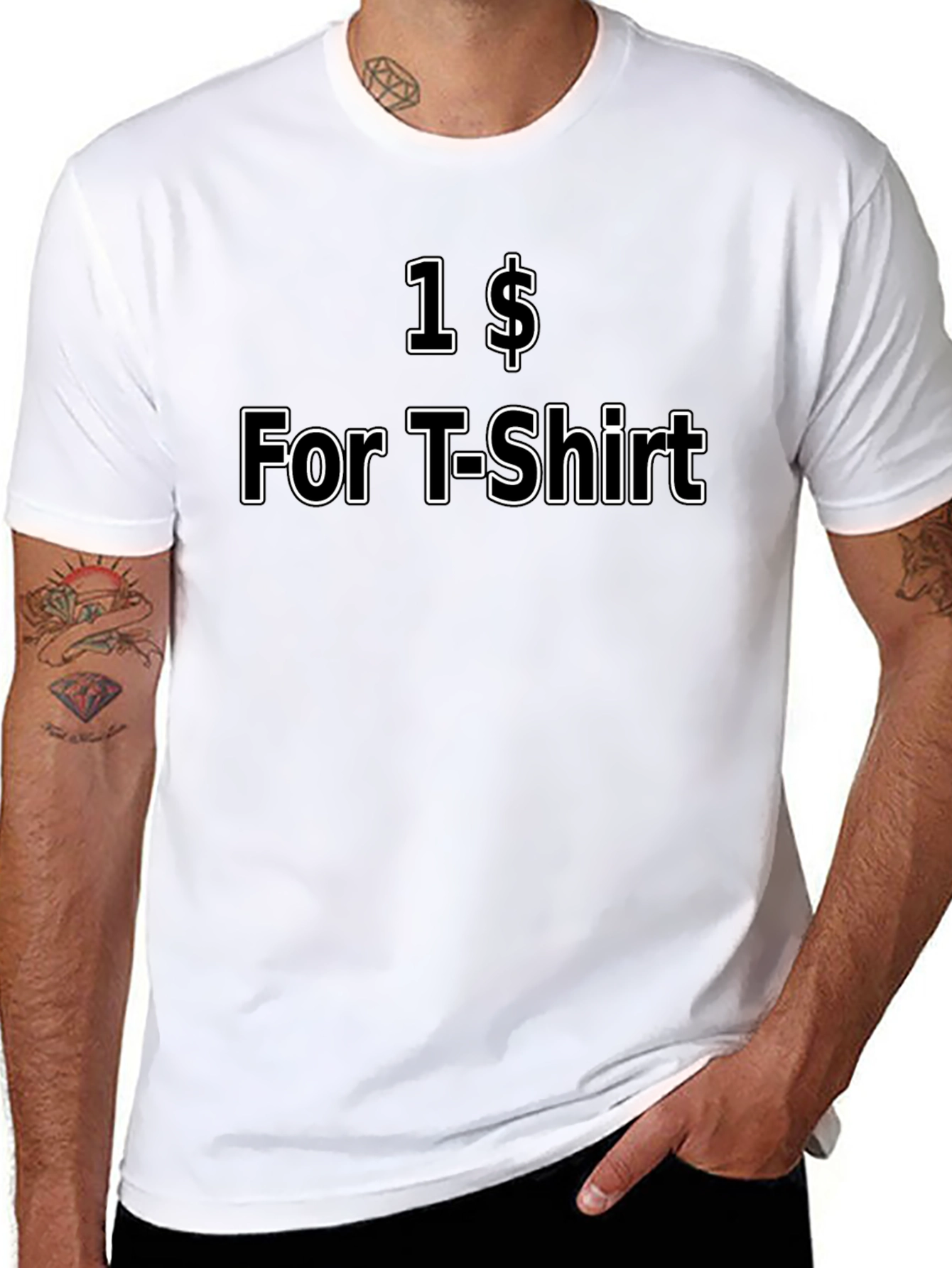 Cheap Black T-Shirt - $1 T-Shirt Deal