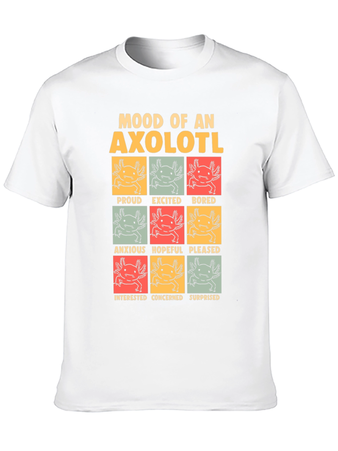 Mood of an Axolotl Black T-Shirt