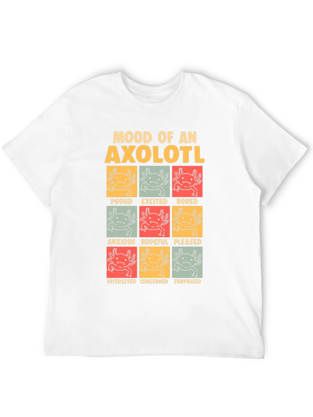 Mood of an Axolotl Black T-Shirt