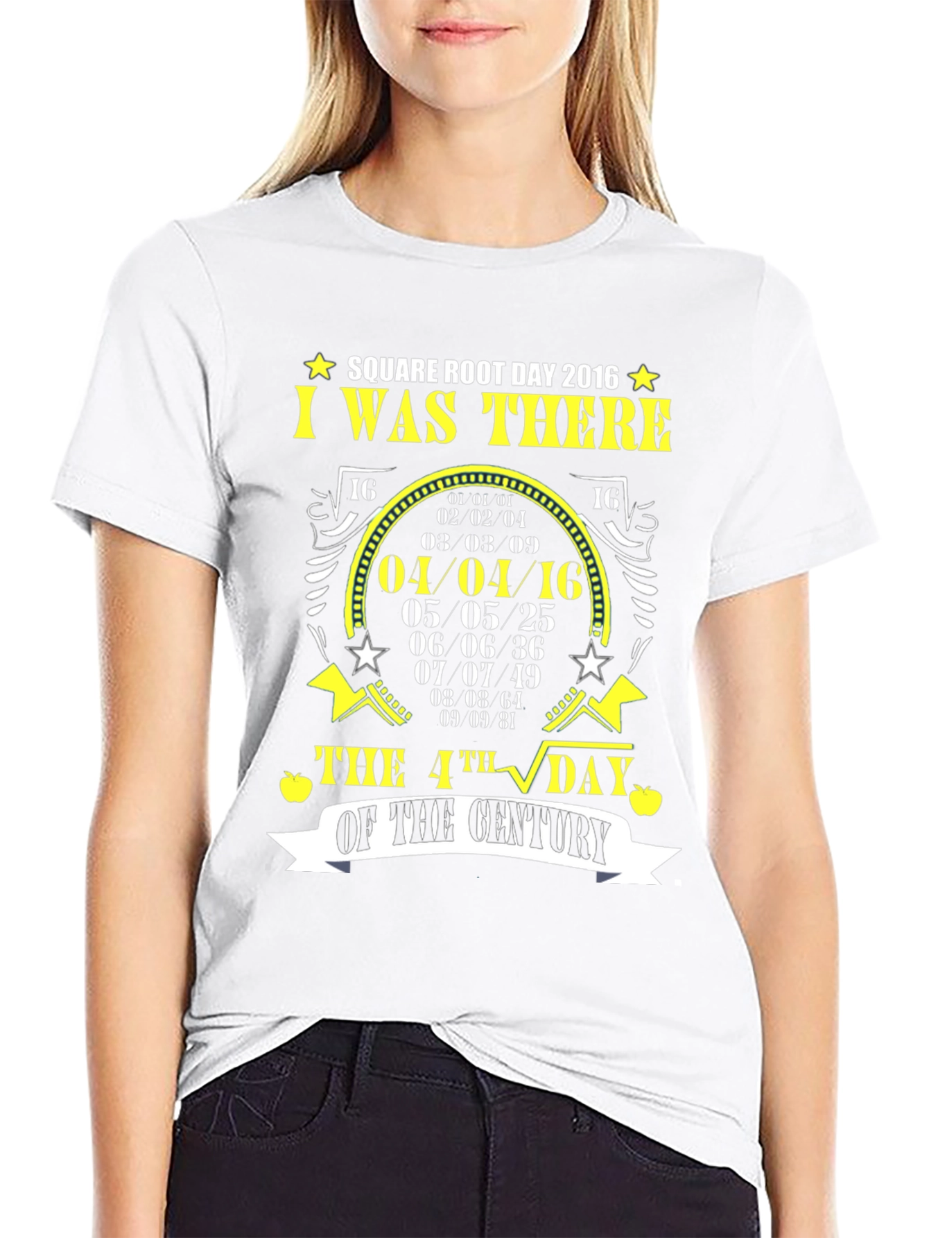 Square Root Day 2016 T-Shirt Math Pun Tee