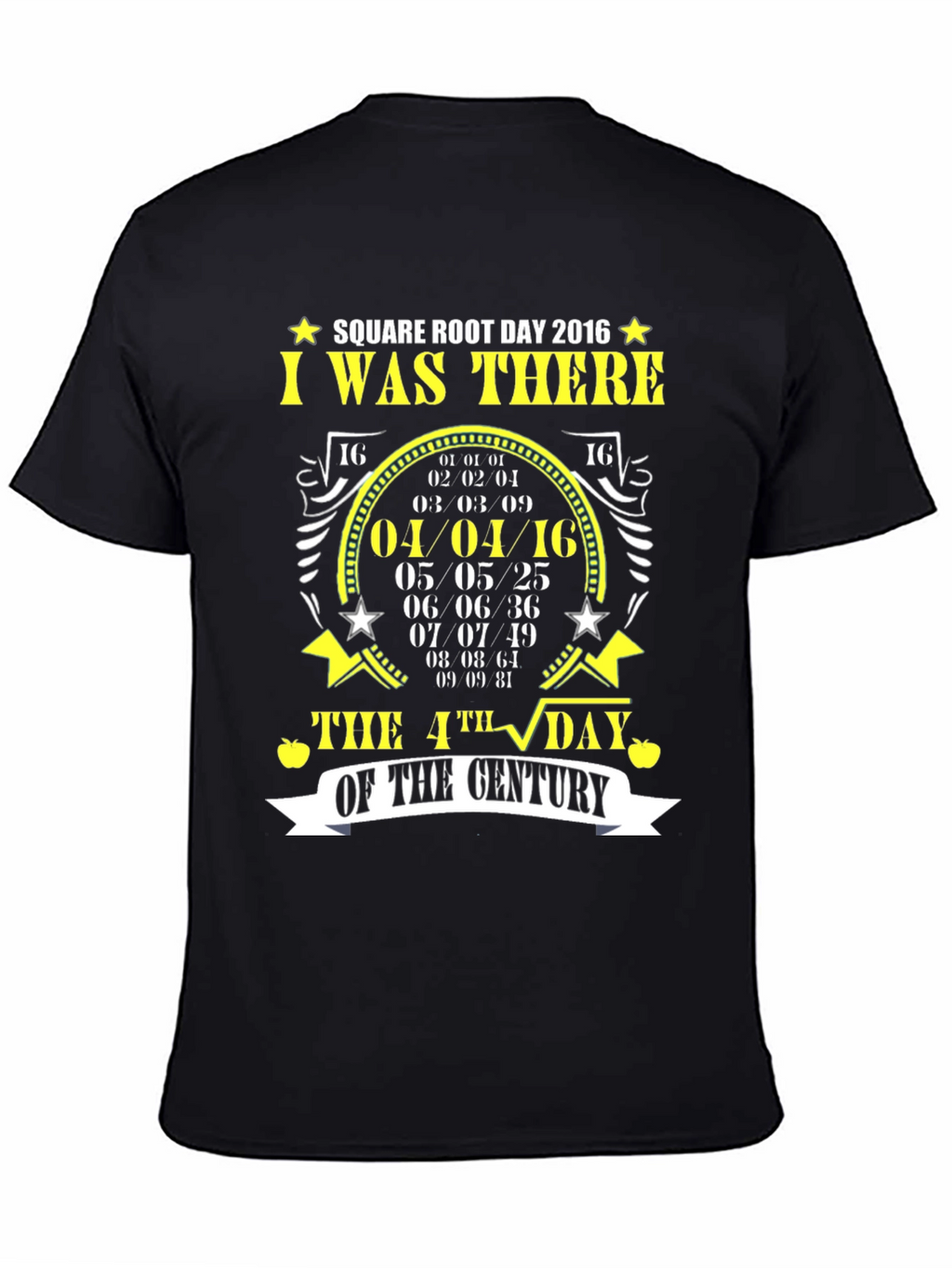 Square Root Day 2016 T-Shirt Math Pun Tee