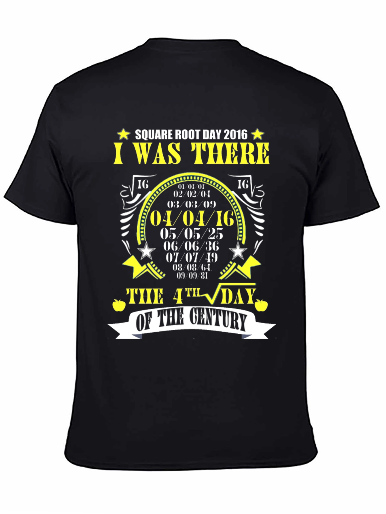Square Root Day 2016 T-Shirt Math Pun Tee