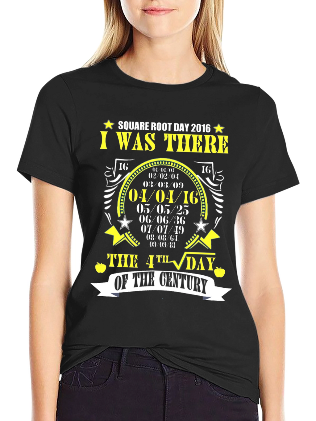 Square Root Day 2016 T-Shirt Math Pun Tee