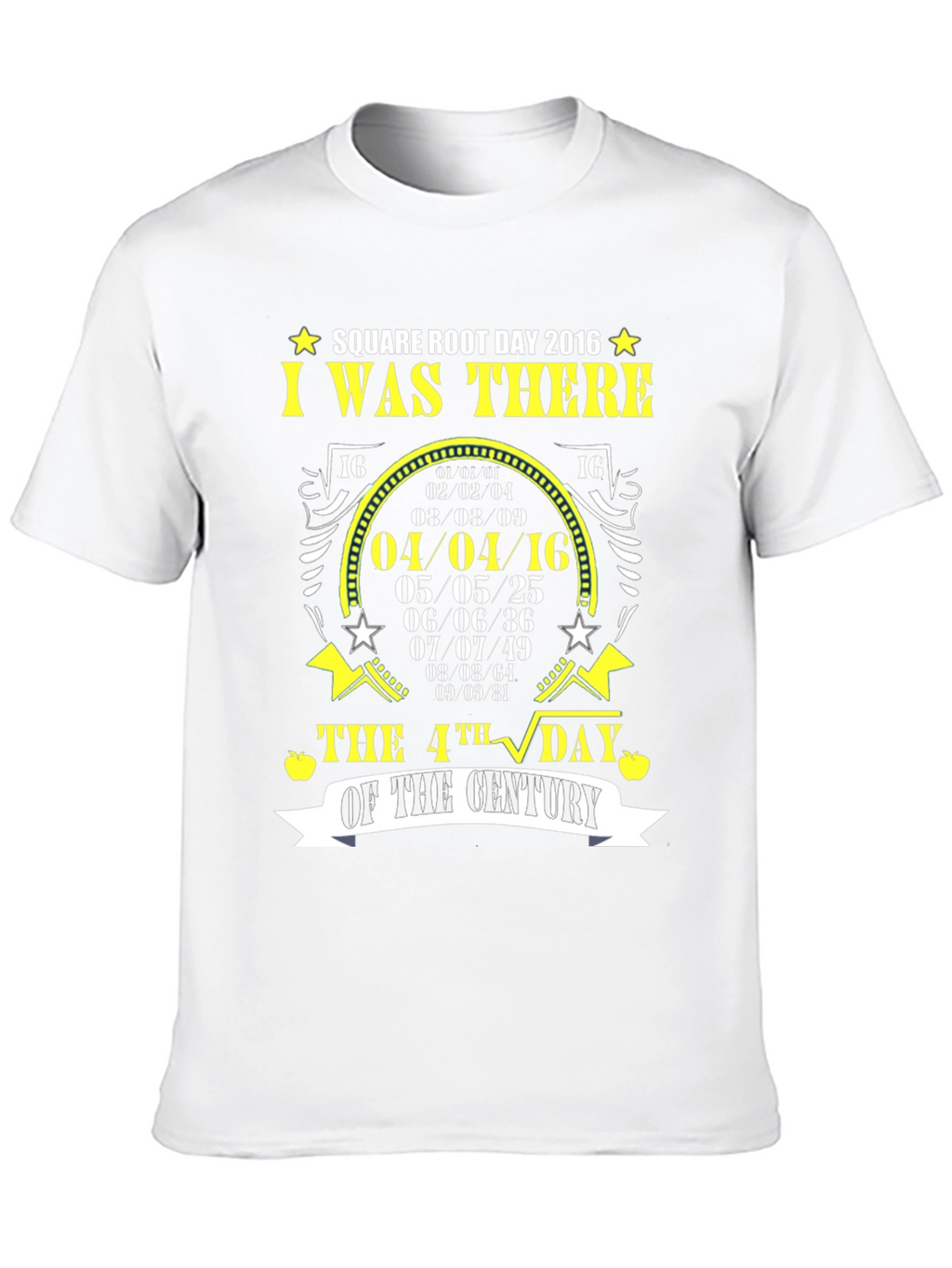 Square Root Day 2016 T-Shirt Math Pun Tee