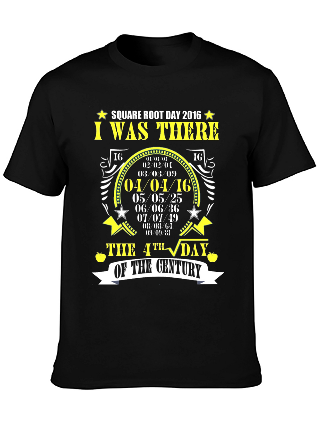 Square Root Day 2016 T-Shirt Math Pun Tee