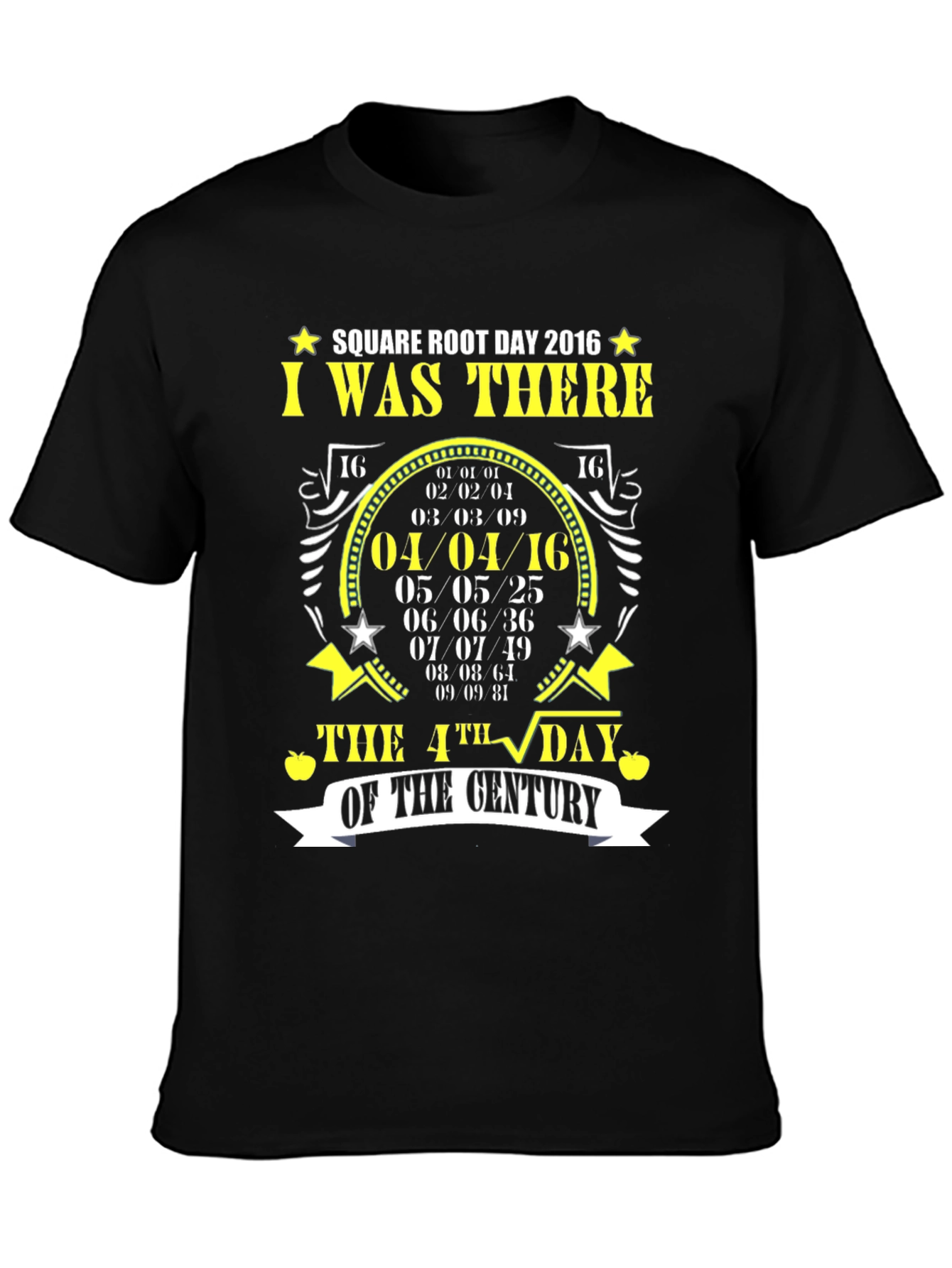 Square Root Day 2016 T-Shirt Math Pun Tee