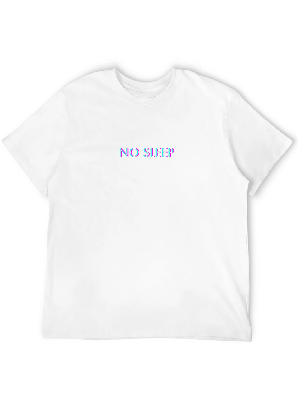 No Sleep Glitch T-Shirt - Black