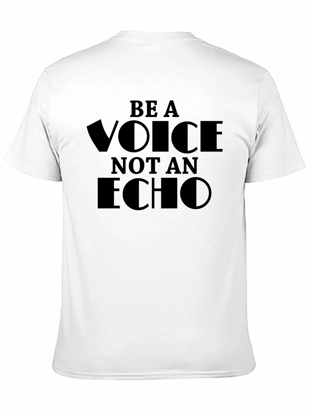 Be a Voice Not an Echo Black Graphic Tee
