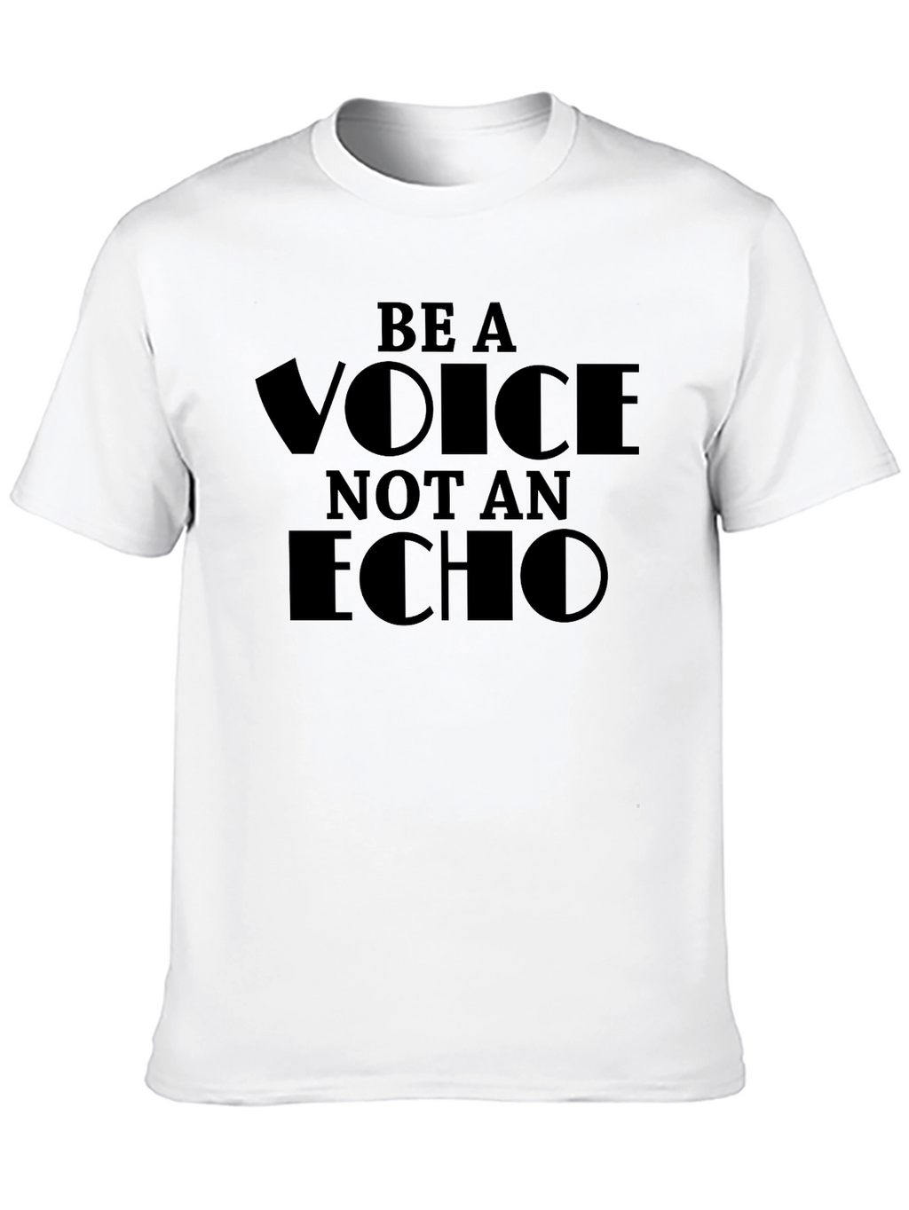Be a Voice Not an Echo Black Graphic Tee