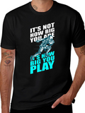 Motivational Football T-Shirt - How Big You Play