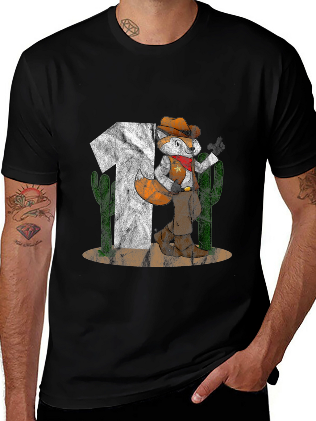 Cowboy Fox Graphic Tee