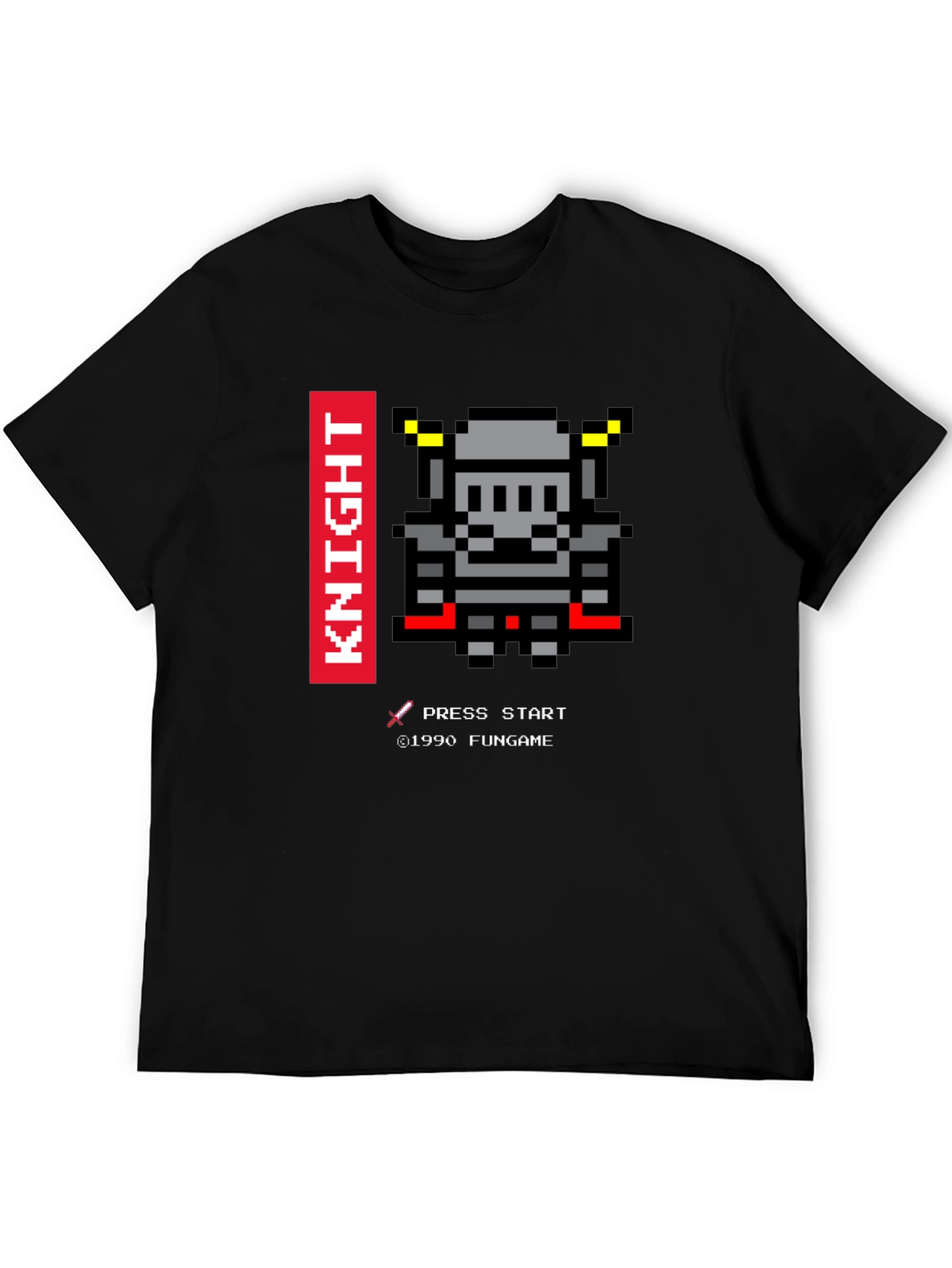 Pixel Knight T-Shirt - Retro Gaming Tee