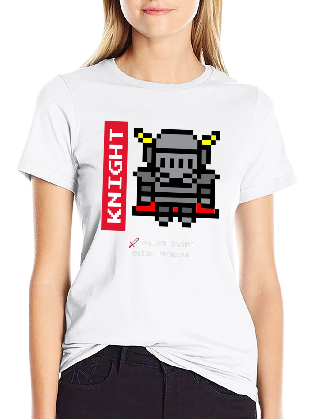 Pixel Knight T-Shirt - Retro Gaming Tee