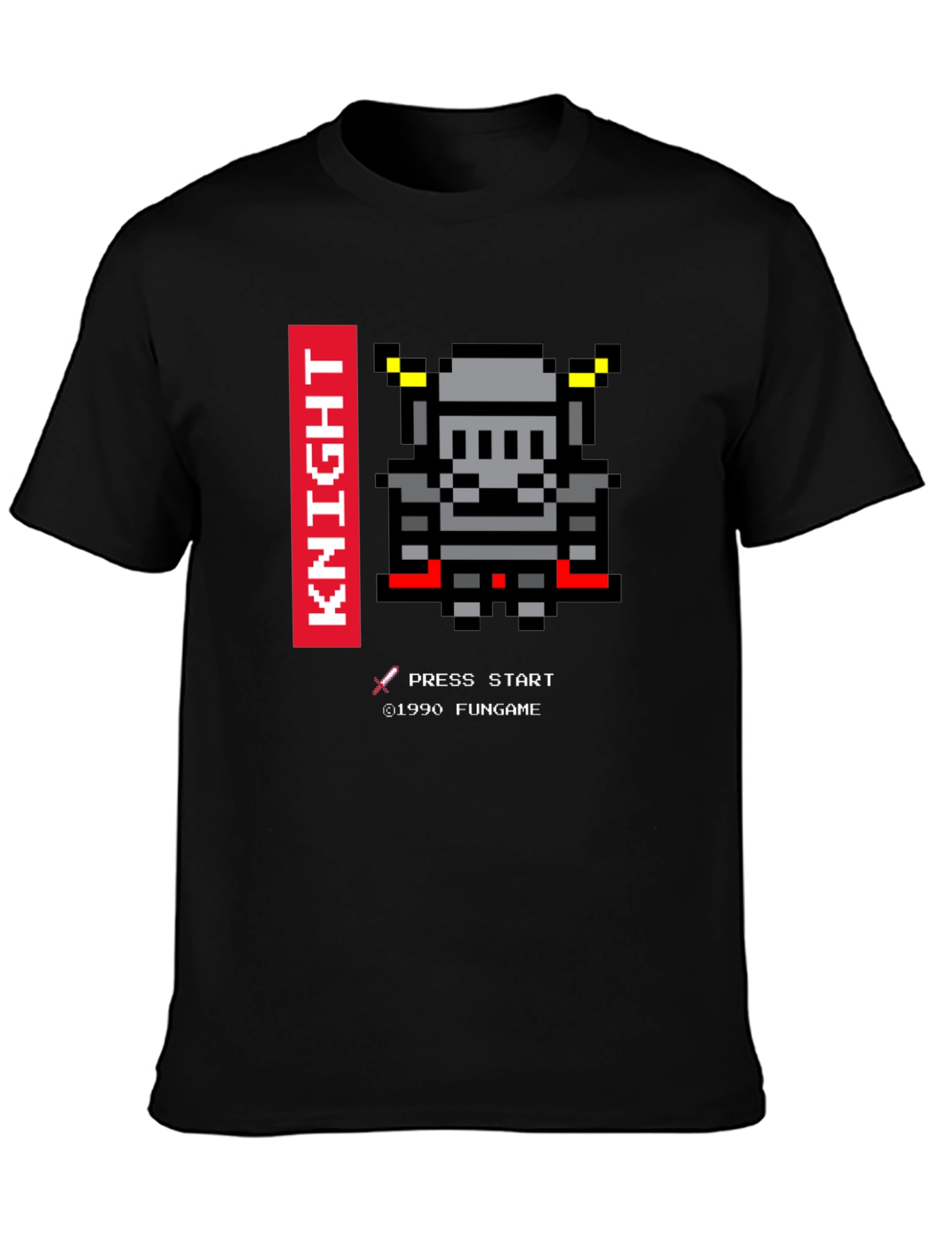 Pixel Knight T-Shirt - Retro Gaming Tee