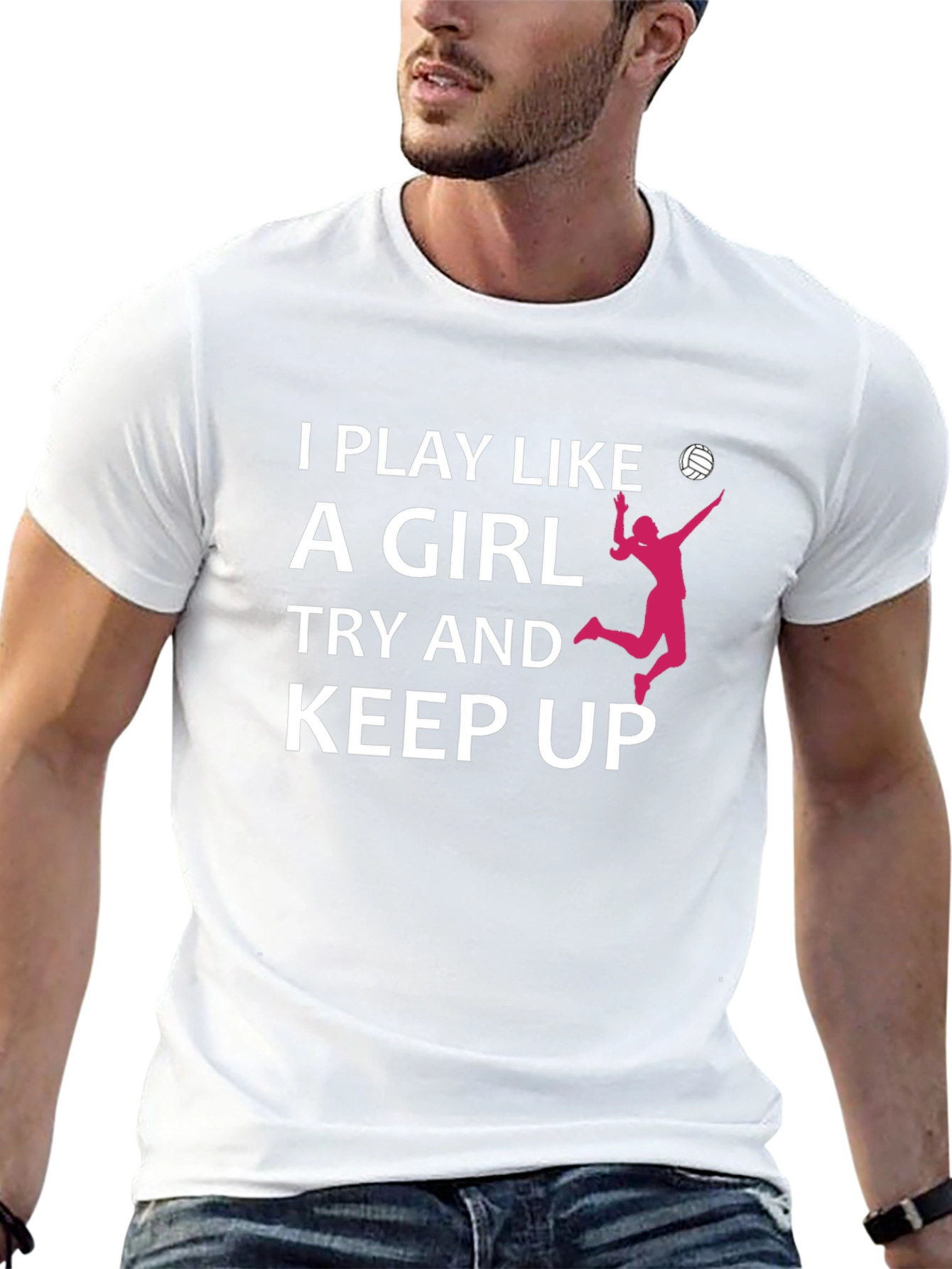 I Play Like A Girl Volleyball T-Shirt