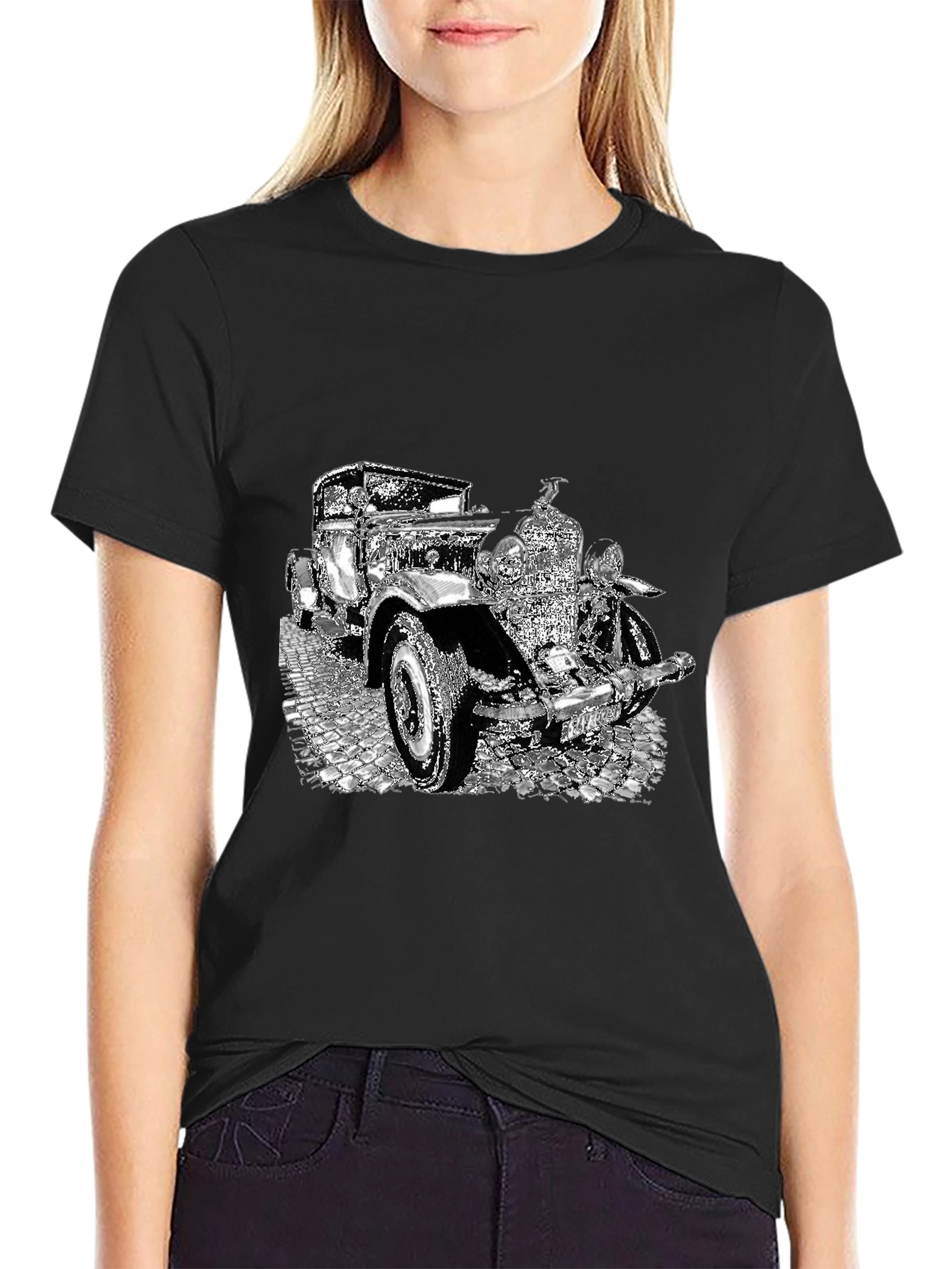 Vintage Car Graphic Tee - Classic Style