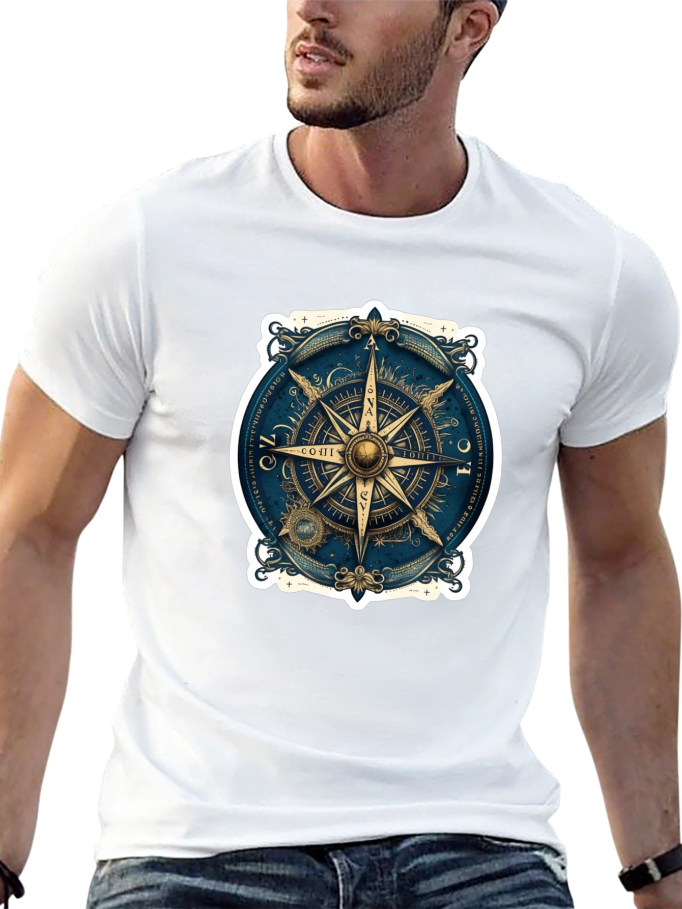 Nautical Compass Rose Graphic Tee