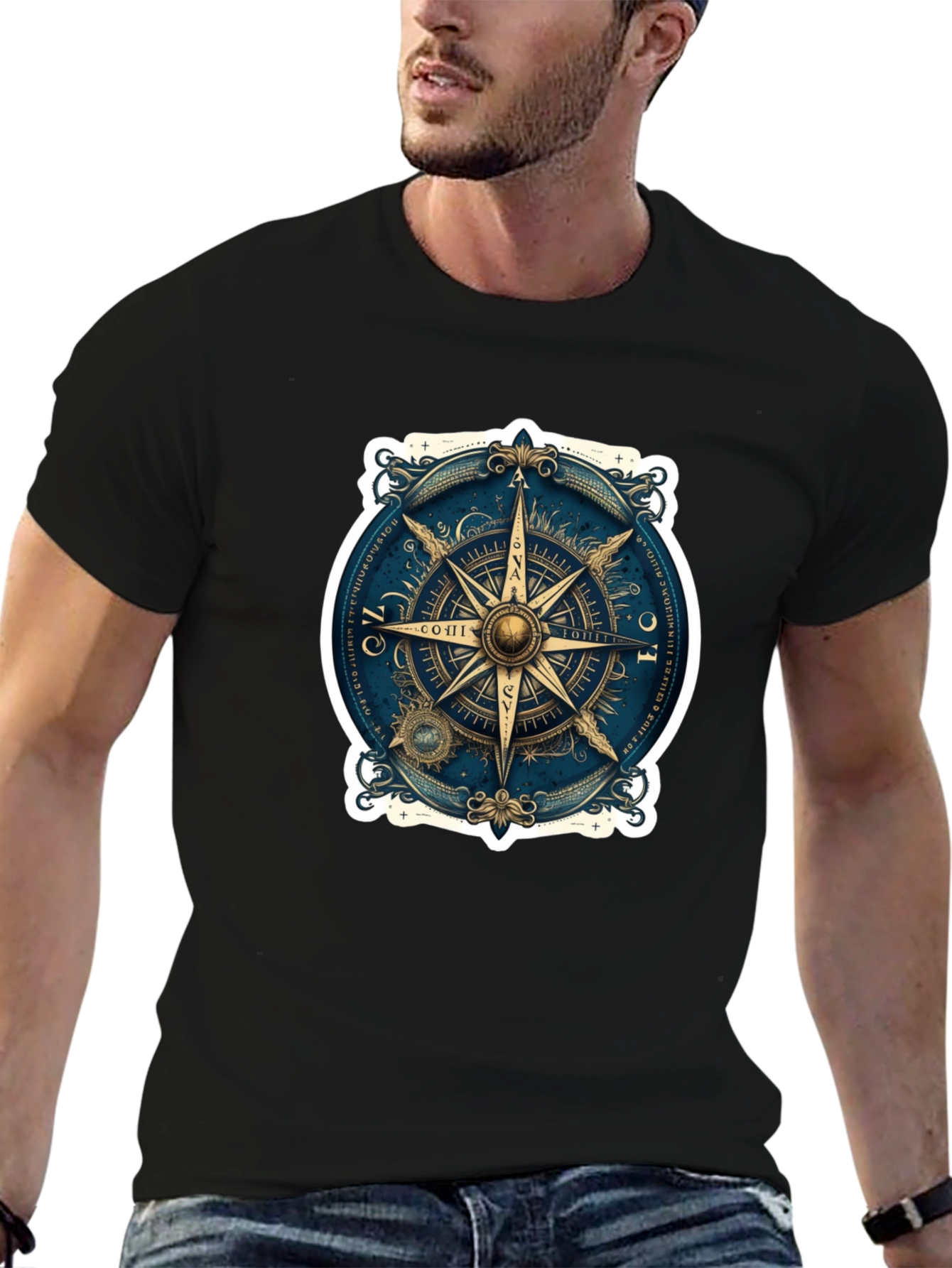 Nautical Compass Rose Graphic Tee