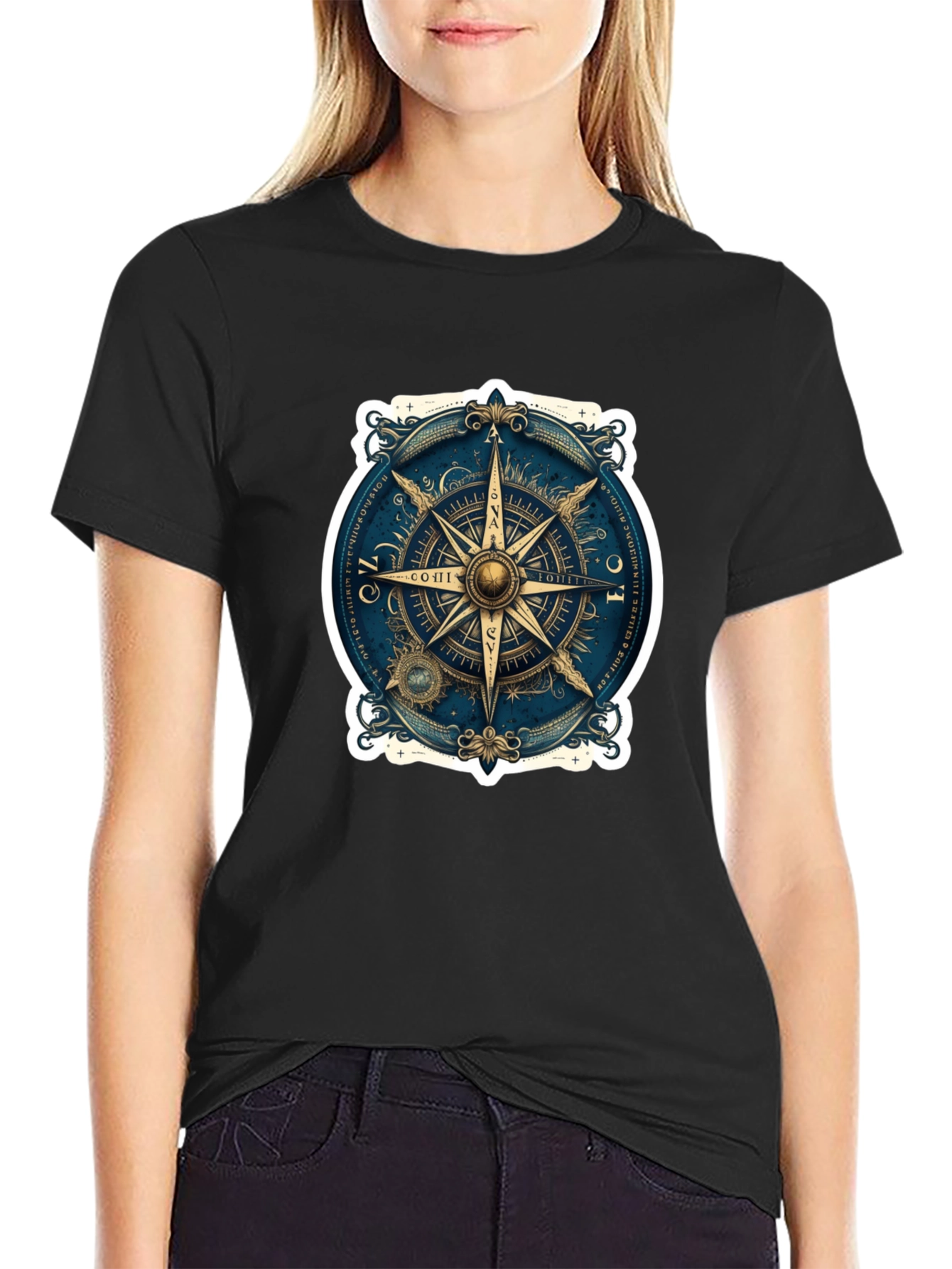 Nautical Compass Rose Graphic Tee