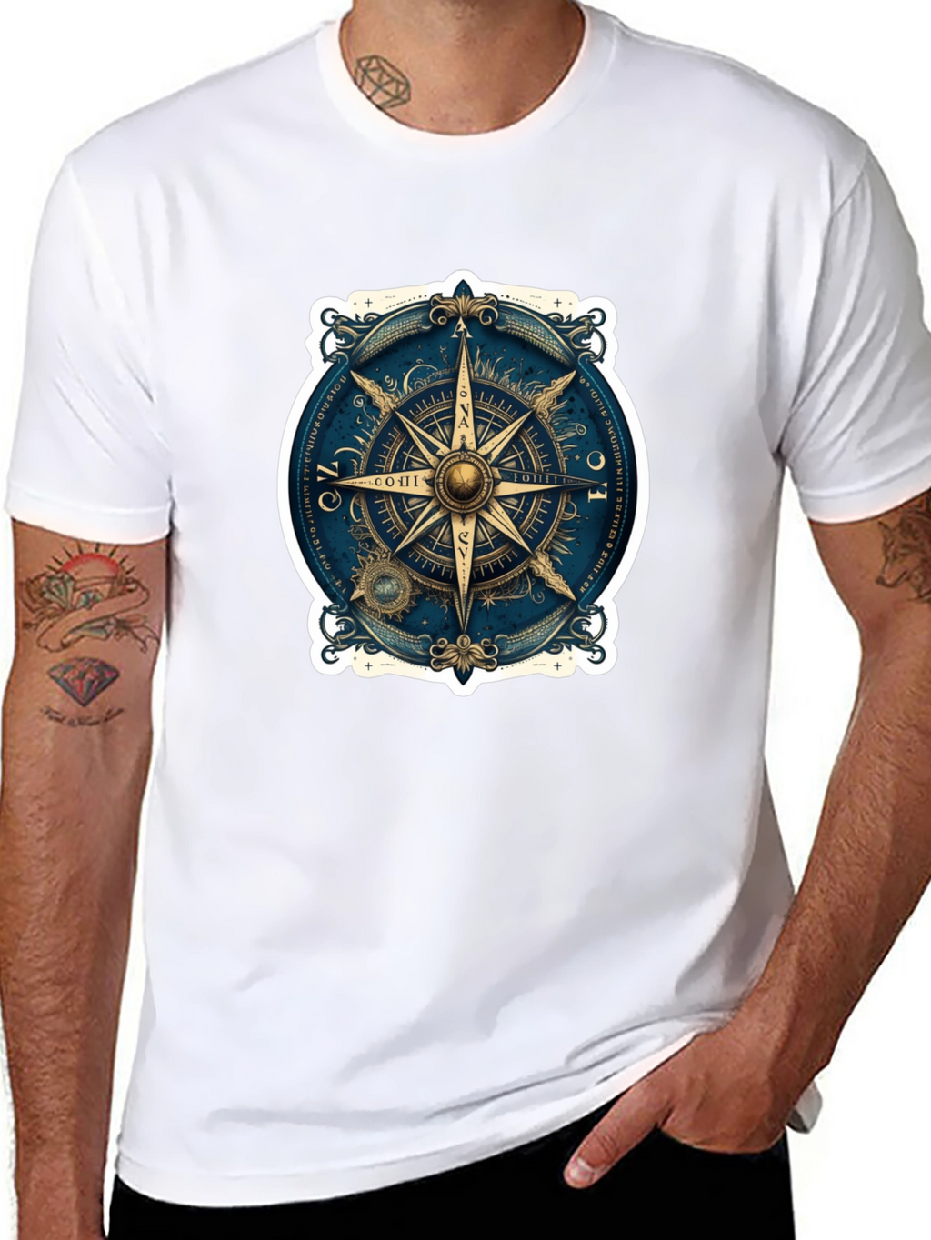 Nautical Compass Rose Graphic Tee