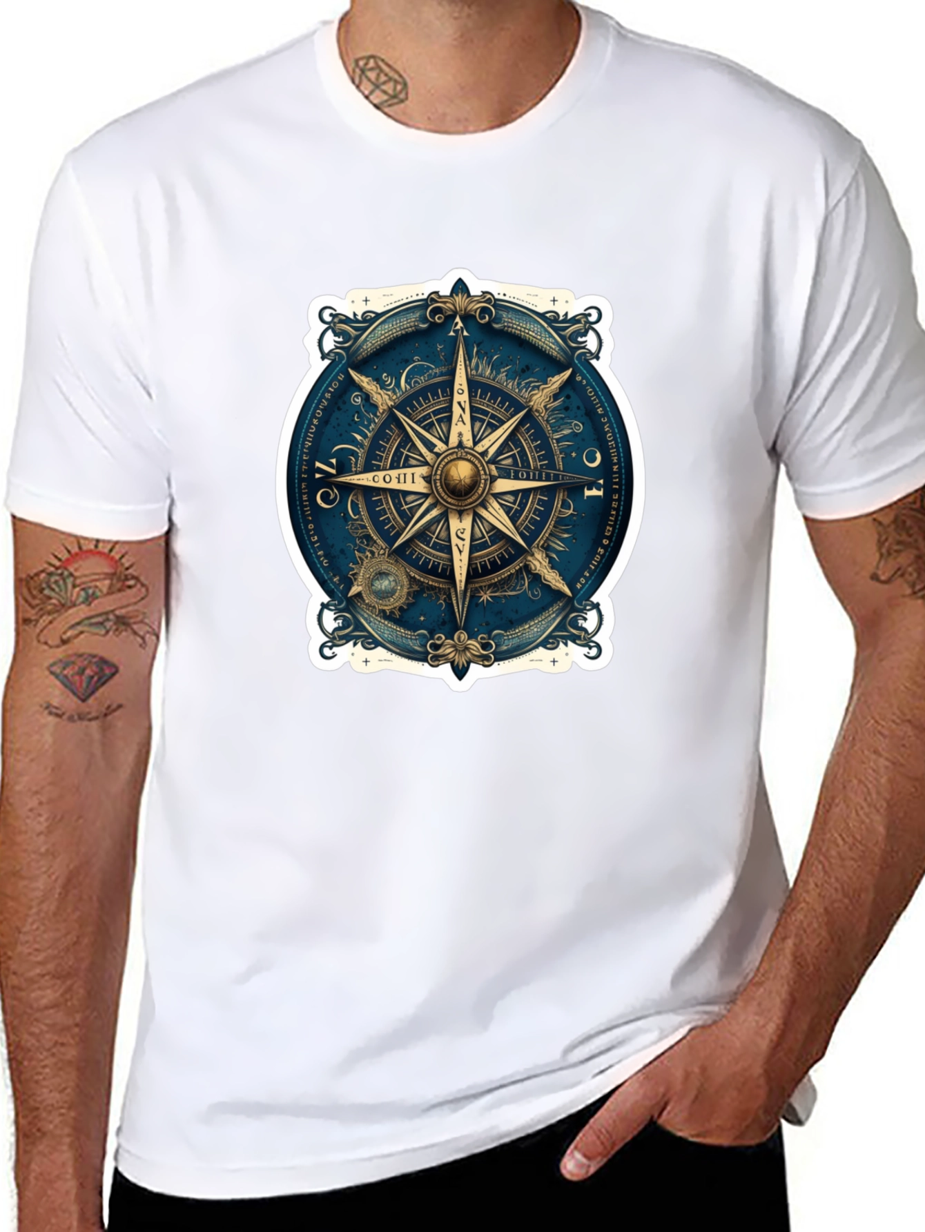 Nautical Compass Rose Graphic Tee
