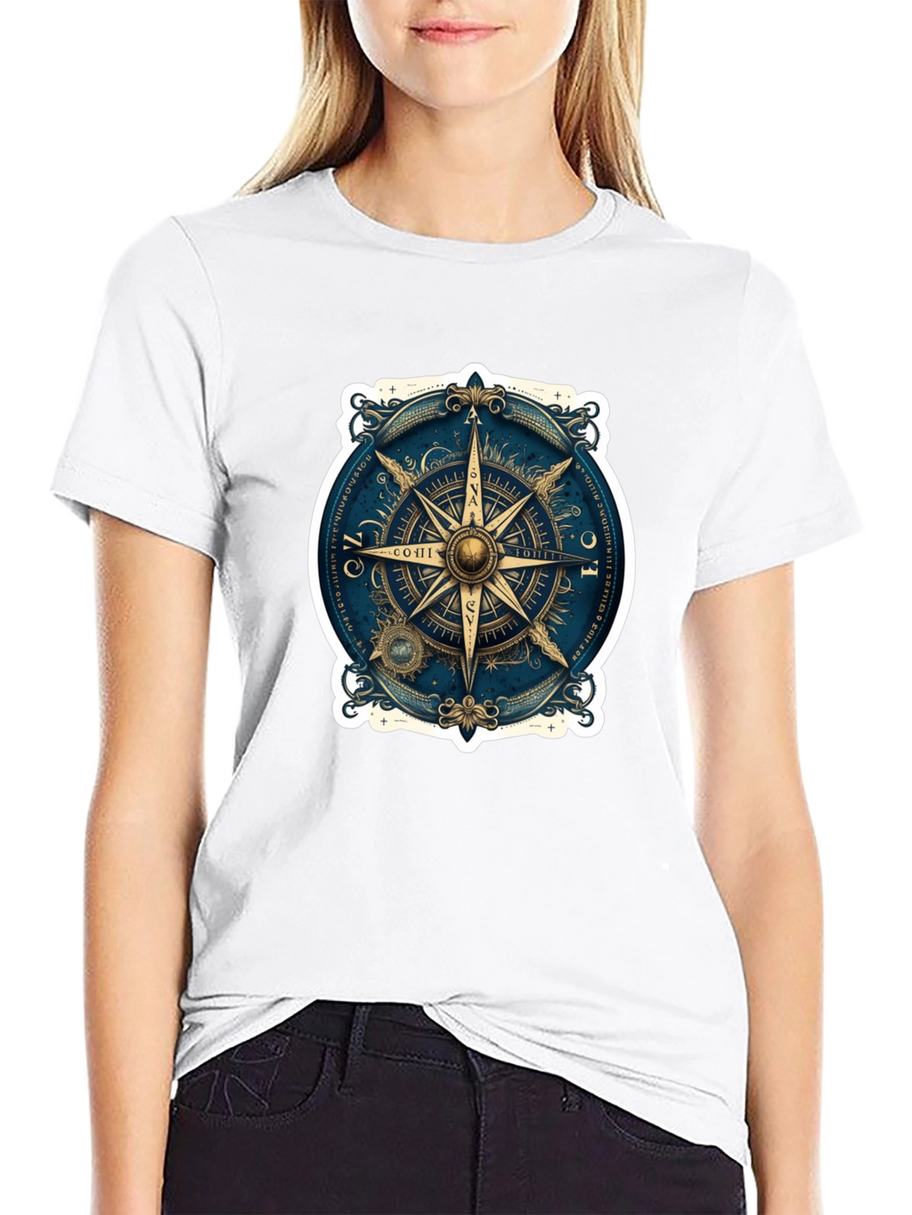 Nautical Compass Rose Graphic Tee