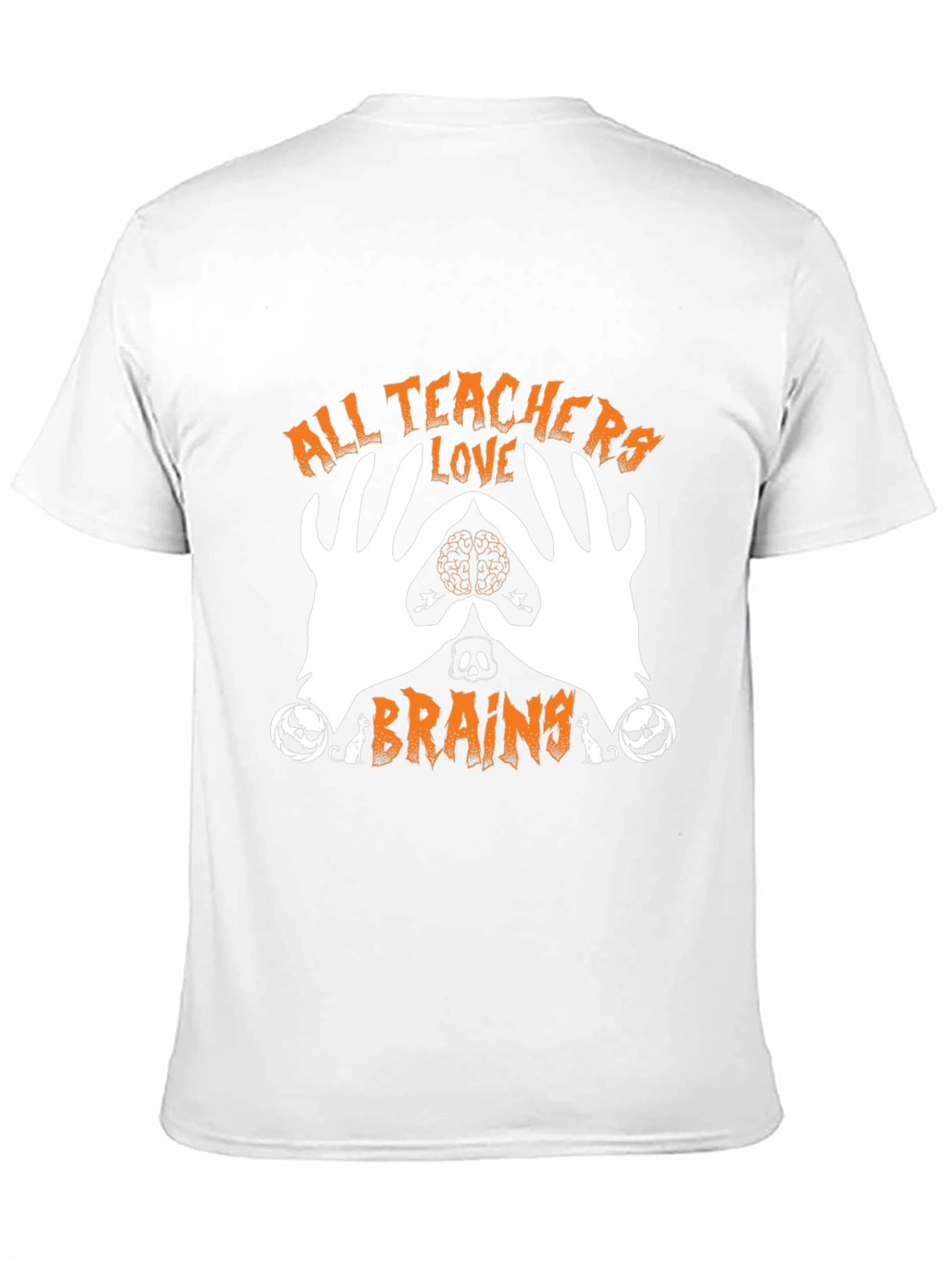 All Teachers Love Brains Halloween Graphic Tee