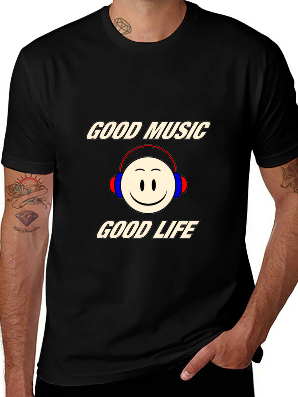 Good Music Good Life Graphic Tee