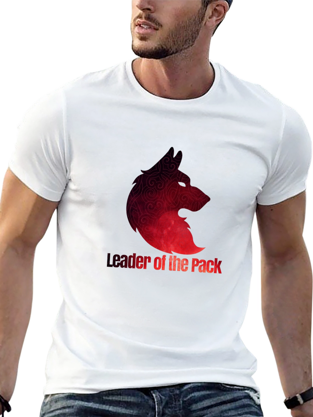 Leader of the Pack Wolf Graphic T-Shirt