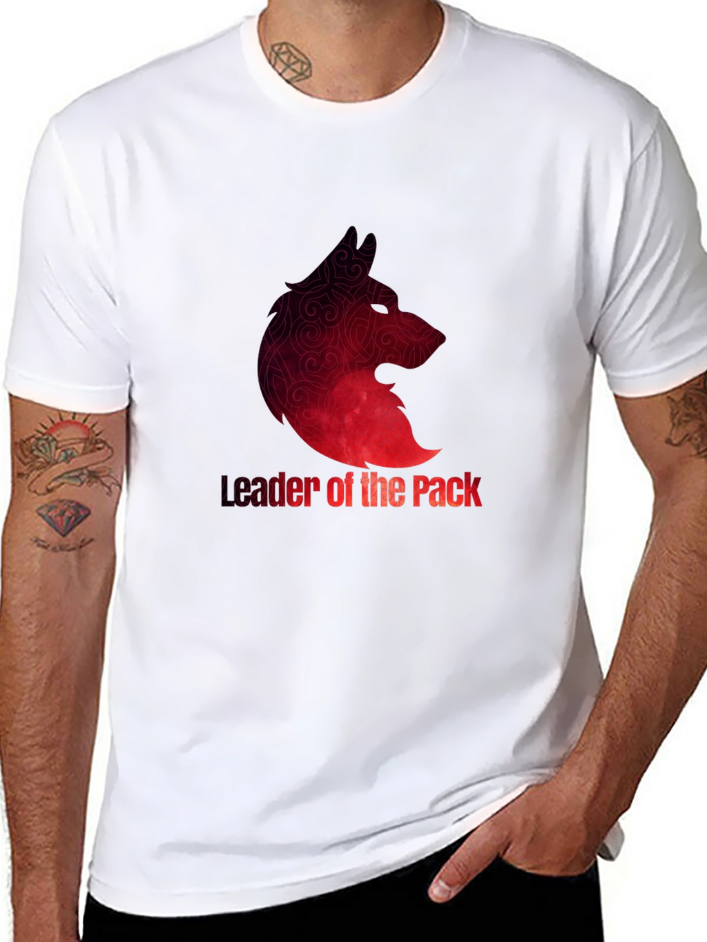 Leader of the Pack Wolf Graphic T-Shirt