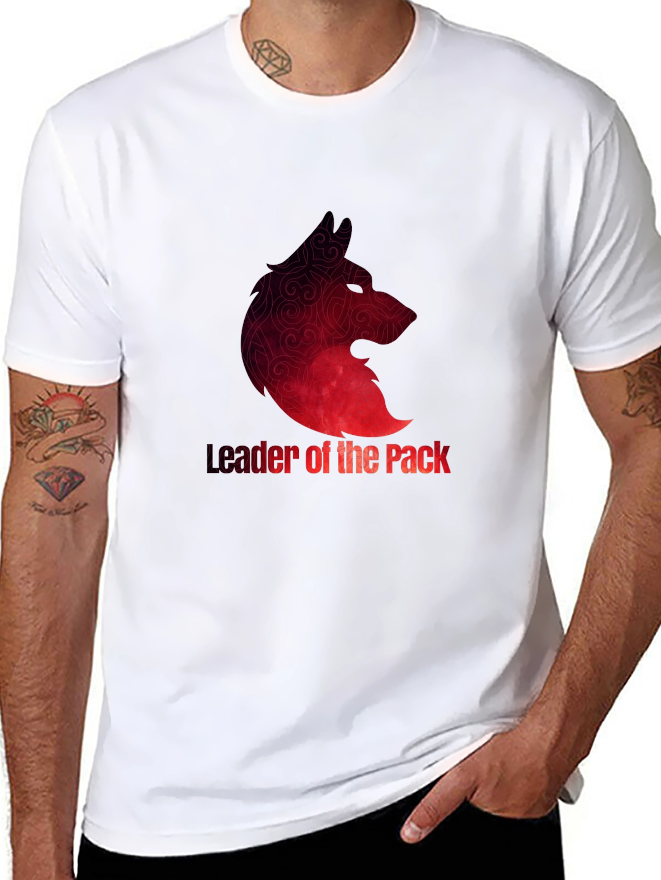 Leader of the Pack Wolf Graphic T-Shirt