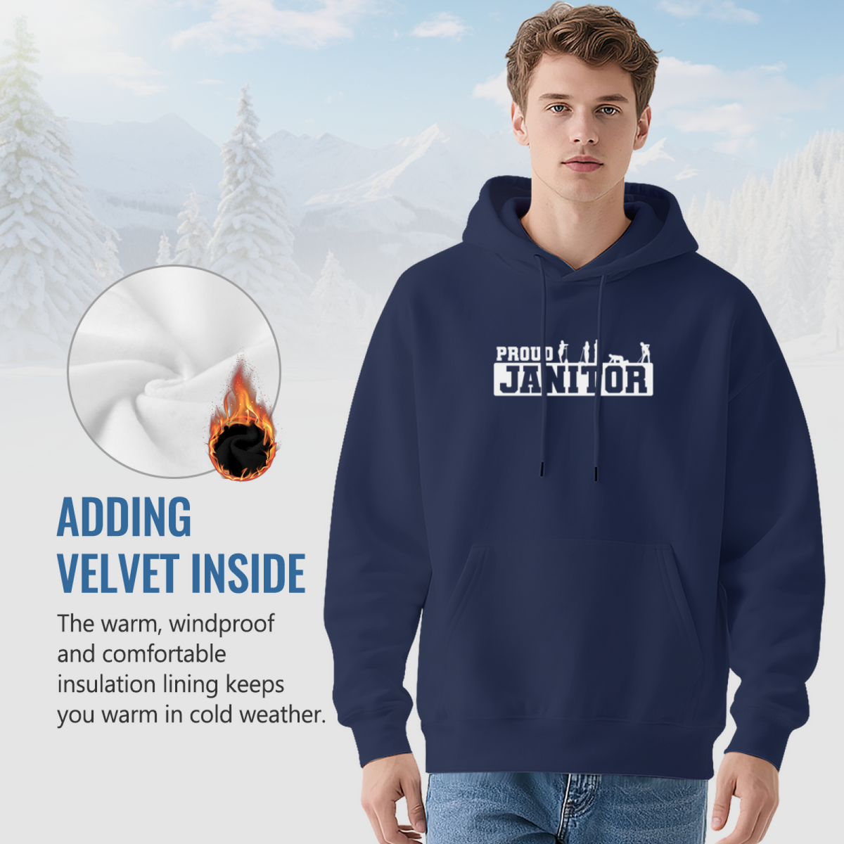 Janitor Hoodie - Premium Quality Graphic Pullover #0500
