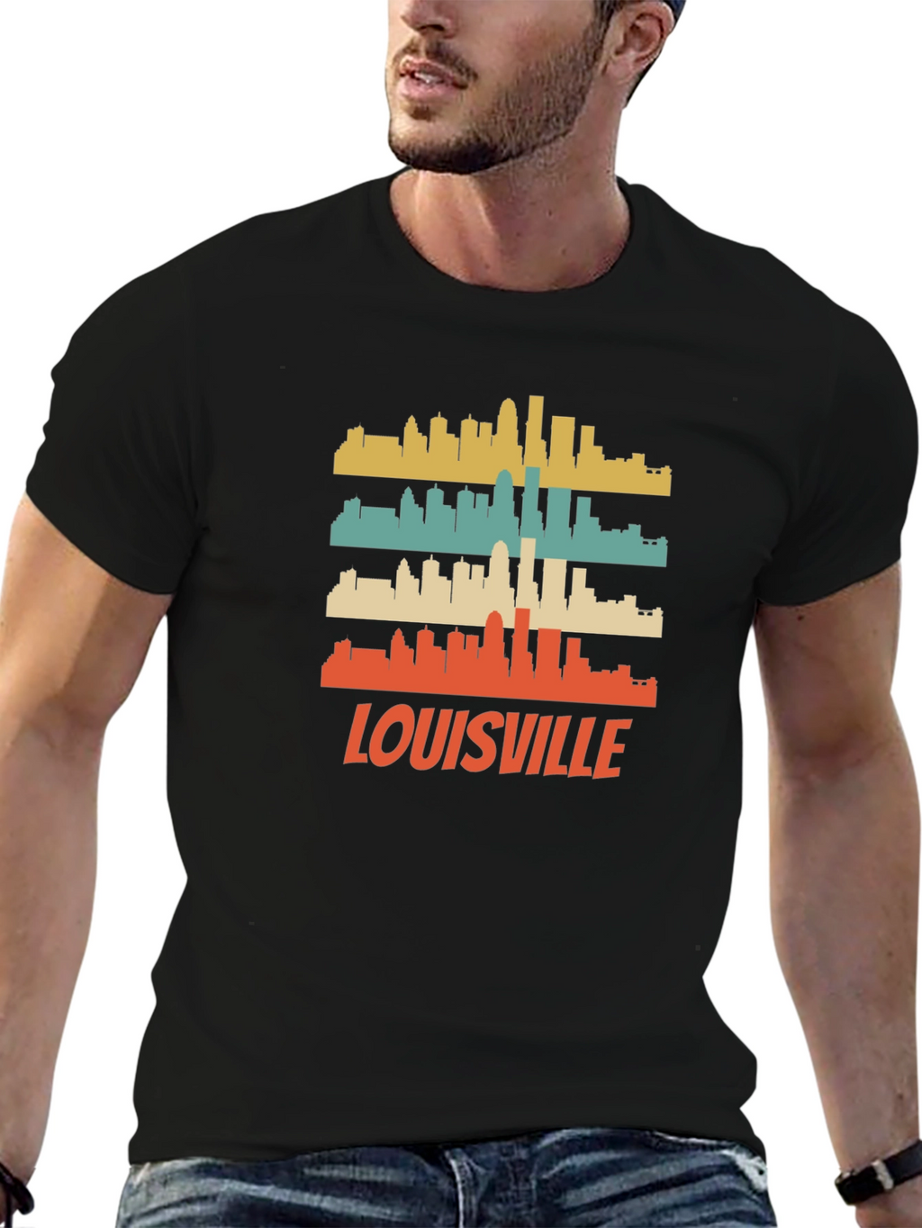 Louisville Skyline Retro T-Shirt