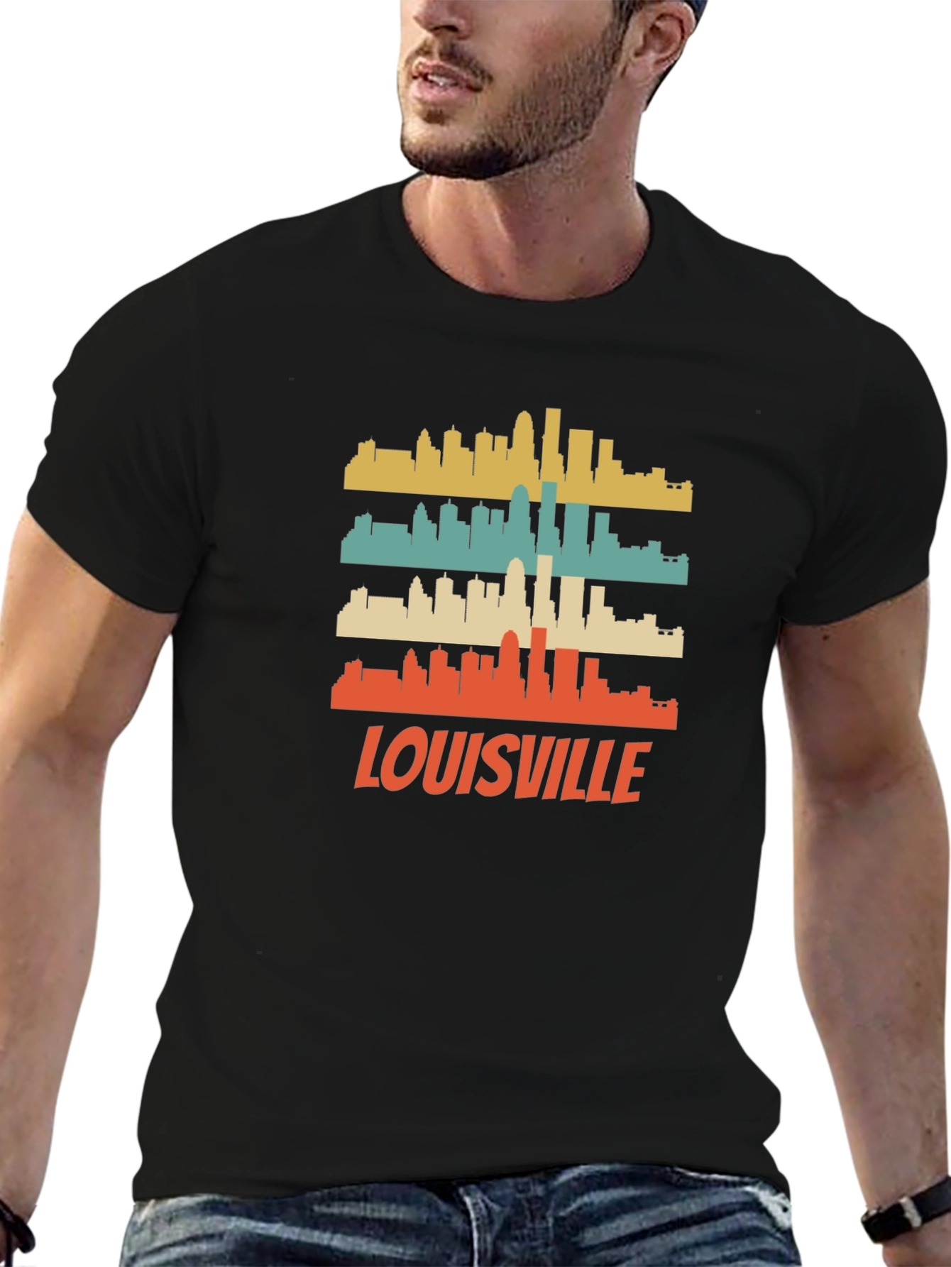 Louisville Skyline Retro T-Shirt