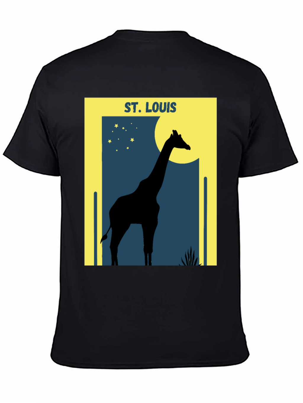 St. Louis Giraffe Silhouette Graphic T-Shirt