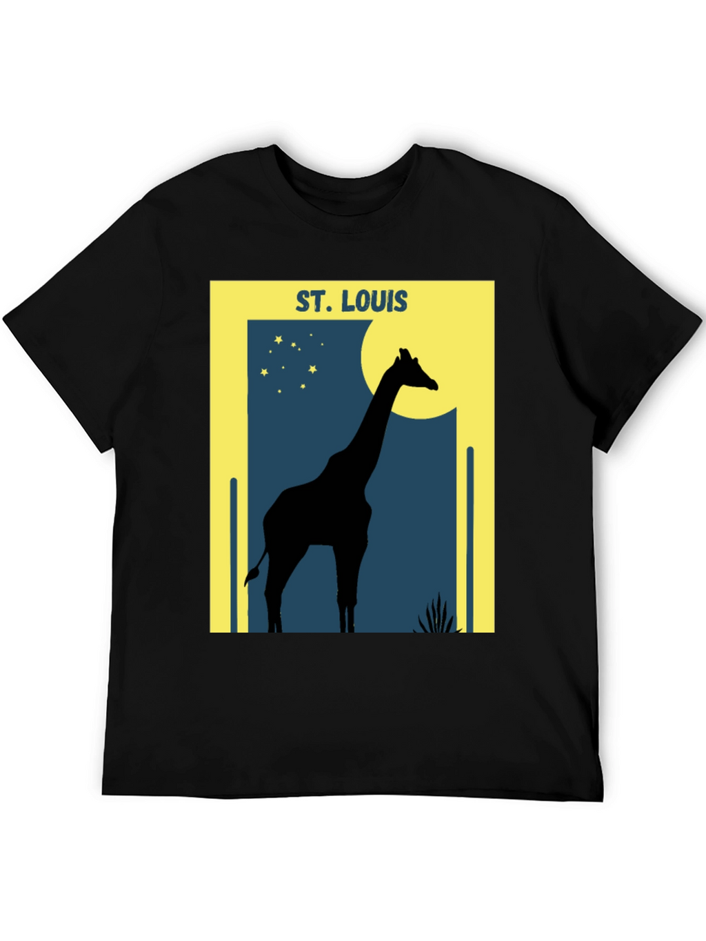 St. Louis Giraffe Silhouette Graphic T-Shirt