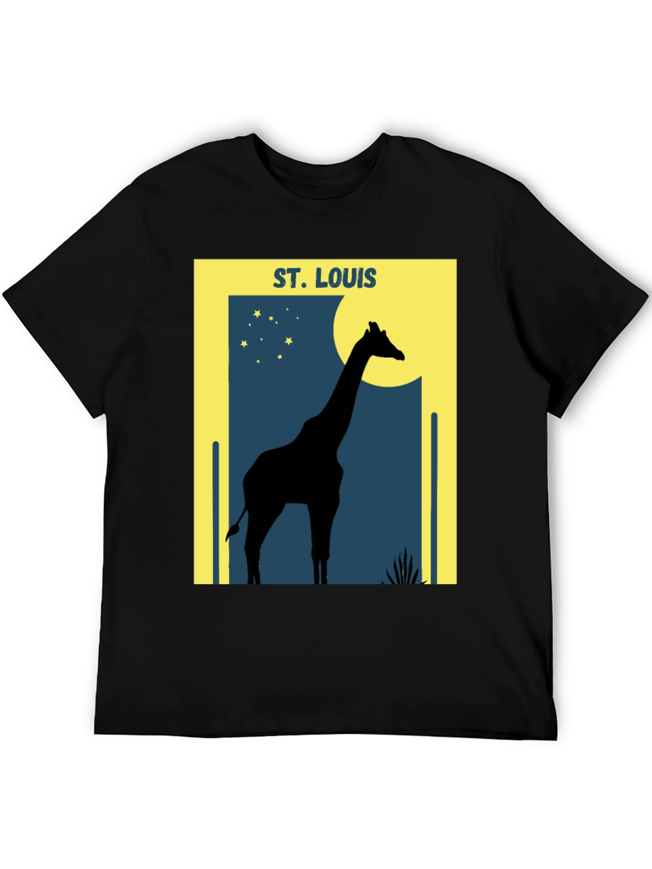 St. Louis Giraffe Silhouette Graphic T-Shirt