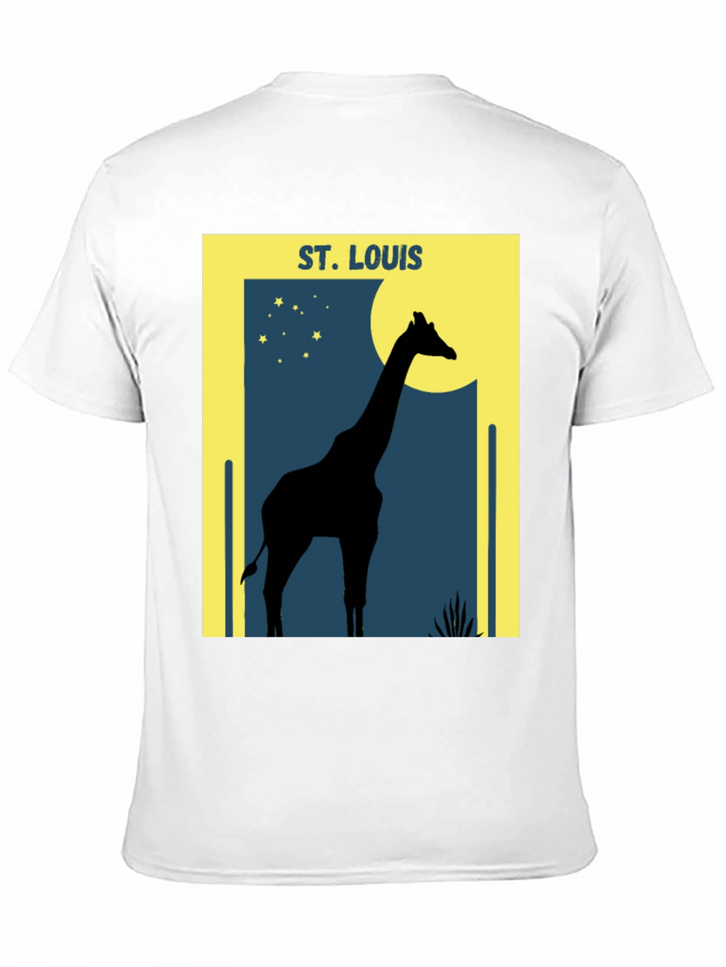 St. Louis Giraffe Silhouette Graphic T-Shirt