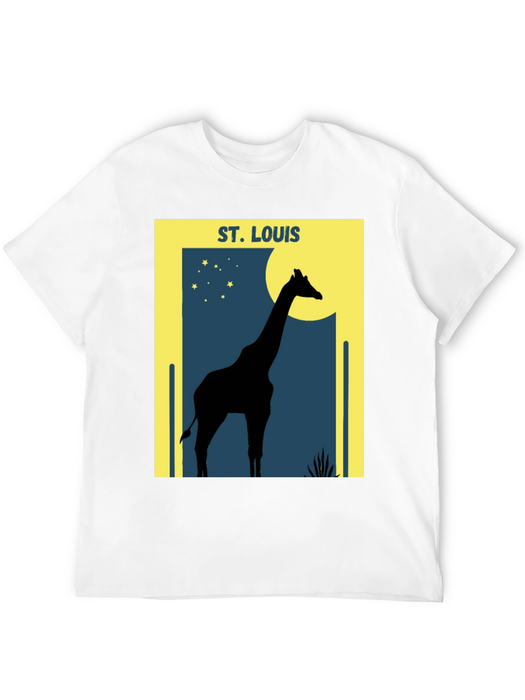 St. Louis Giraffe Silhouette Graphic T-Shirt
