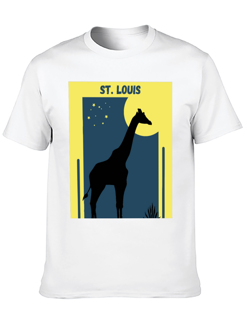 St. Louis Giraffe Silhouette Graphic T-Shirt